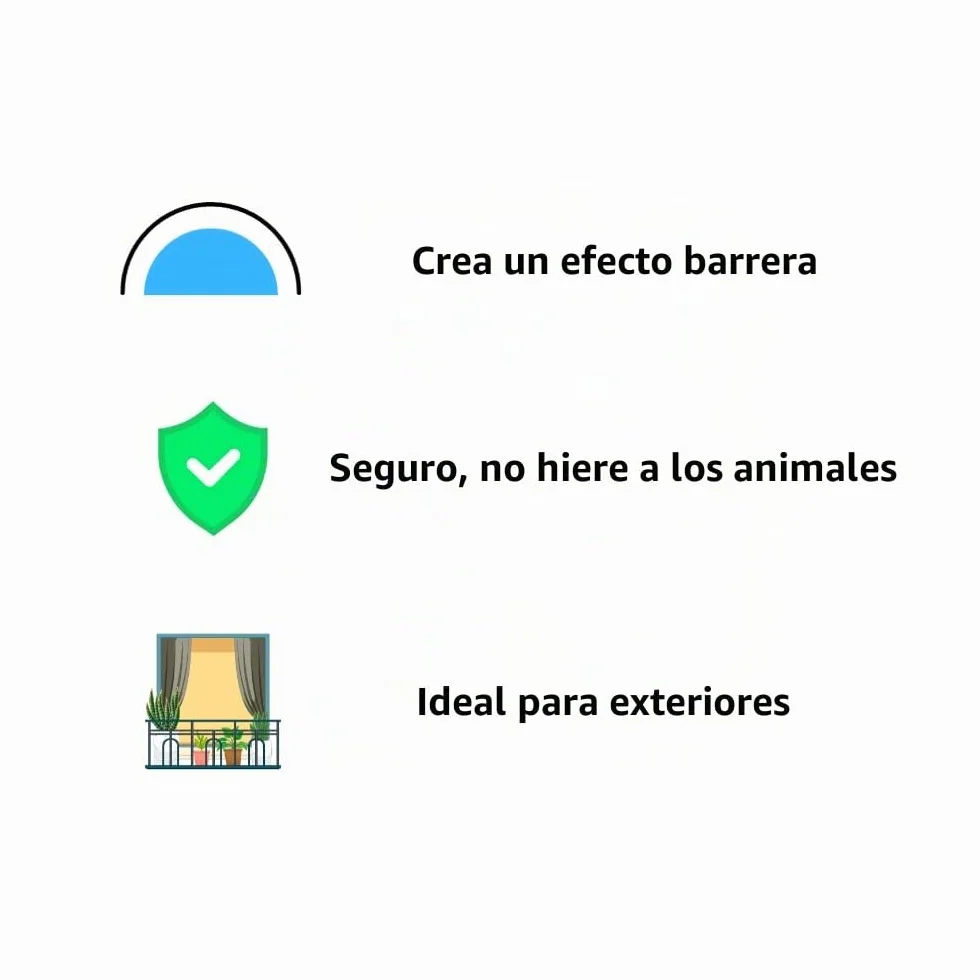 Sandokan Ahuyentador de Palomas Spray 1 Litro, Repelente Natural de Aves Listo para Usar, Disuasorio Líquido para Balcones y Ventanas Sin Gas, Fabricado en Italia