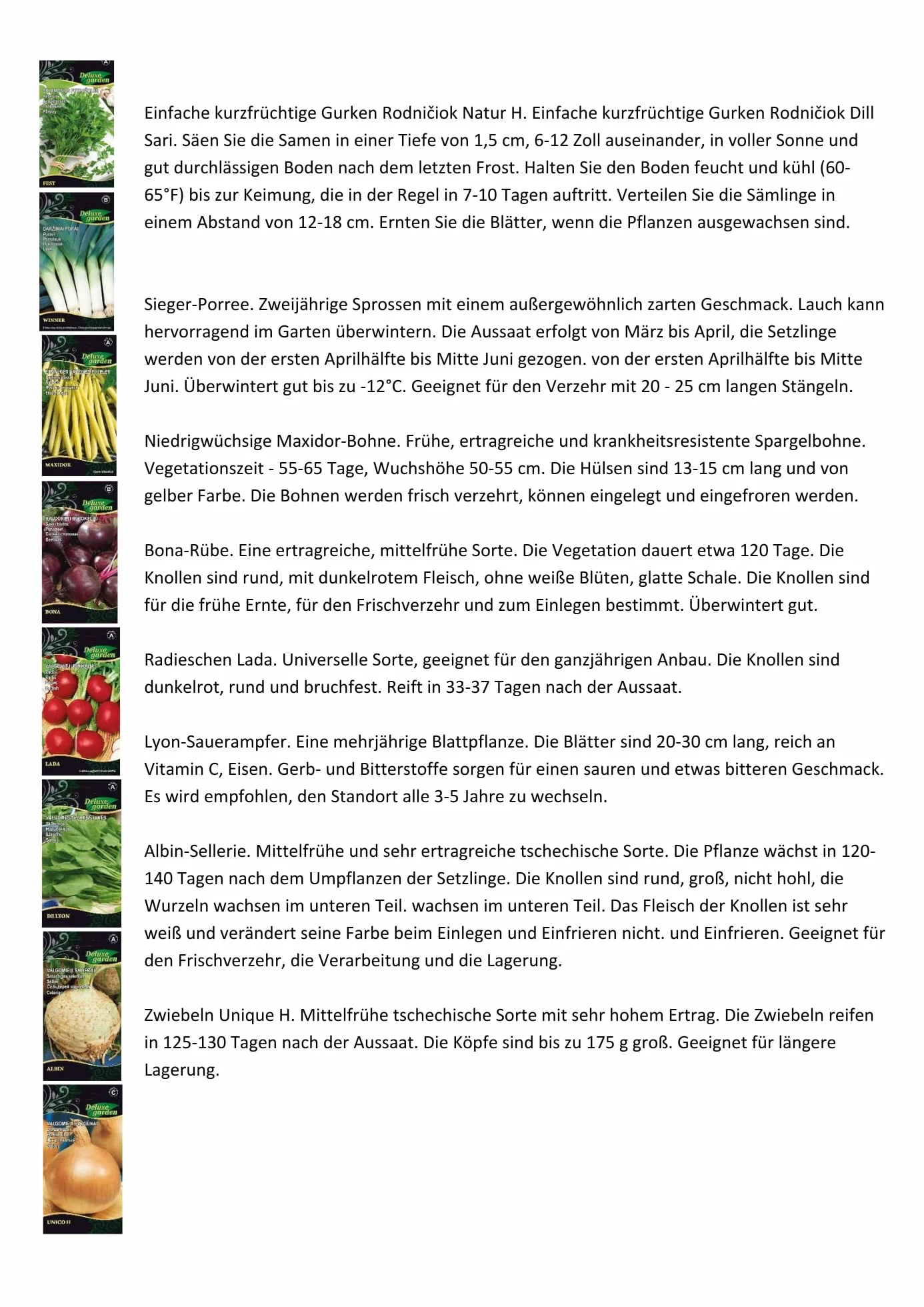 Colección Deluxe de semillas para jardín: 16 vegetales para crear un oasis en su propio jardín. Alta tasa de germinación. Instrucciones fáciles de seguir.