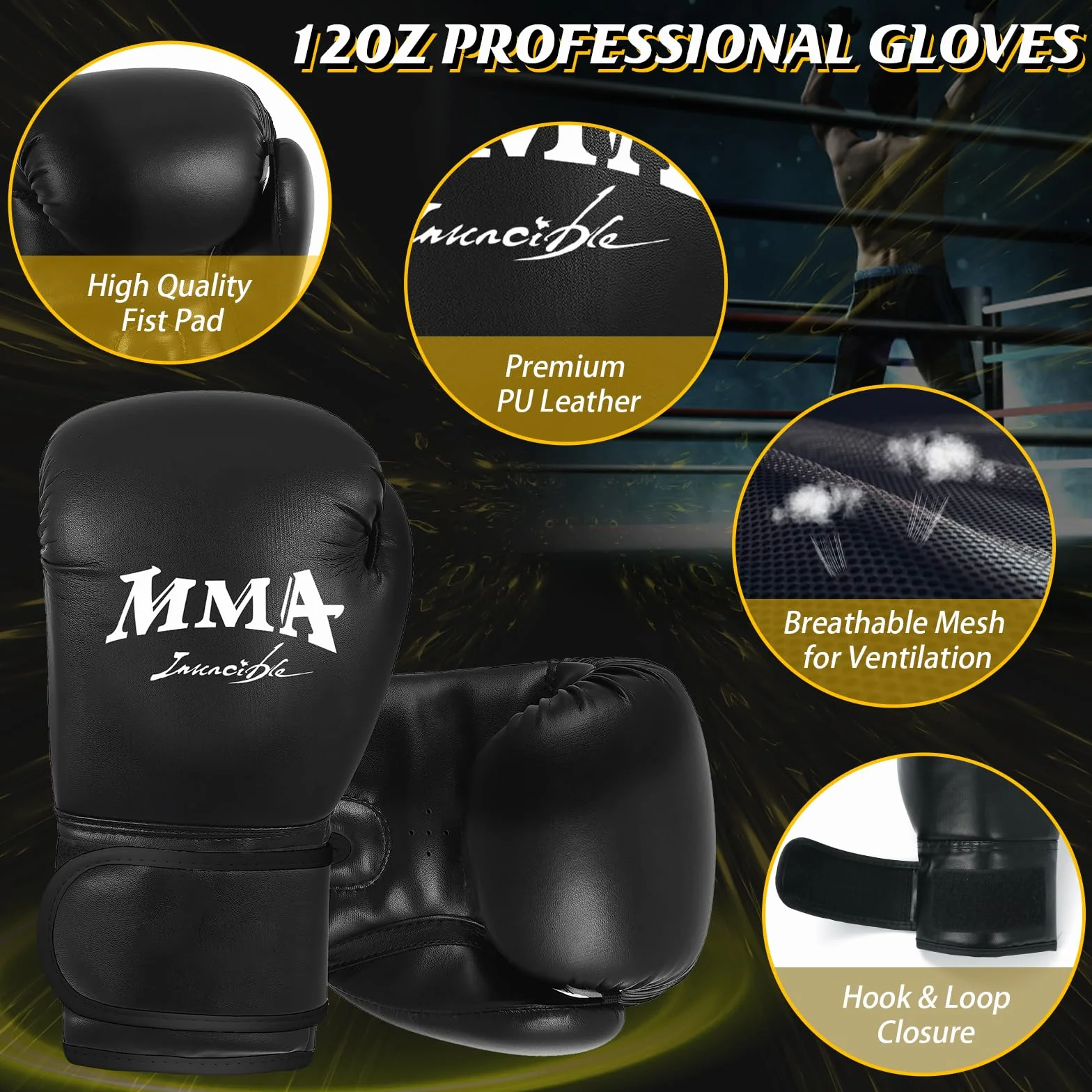 Saco de Boxeo Adulto 2 en 1 180 cm Auto inflable con Guantes y Bomba
