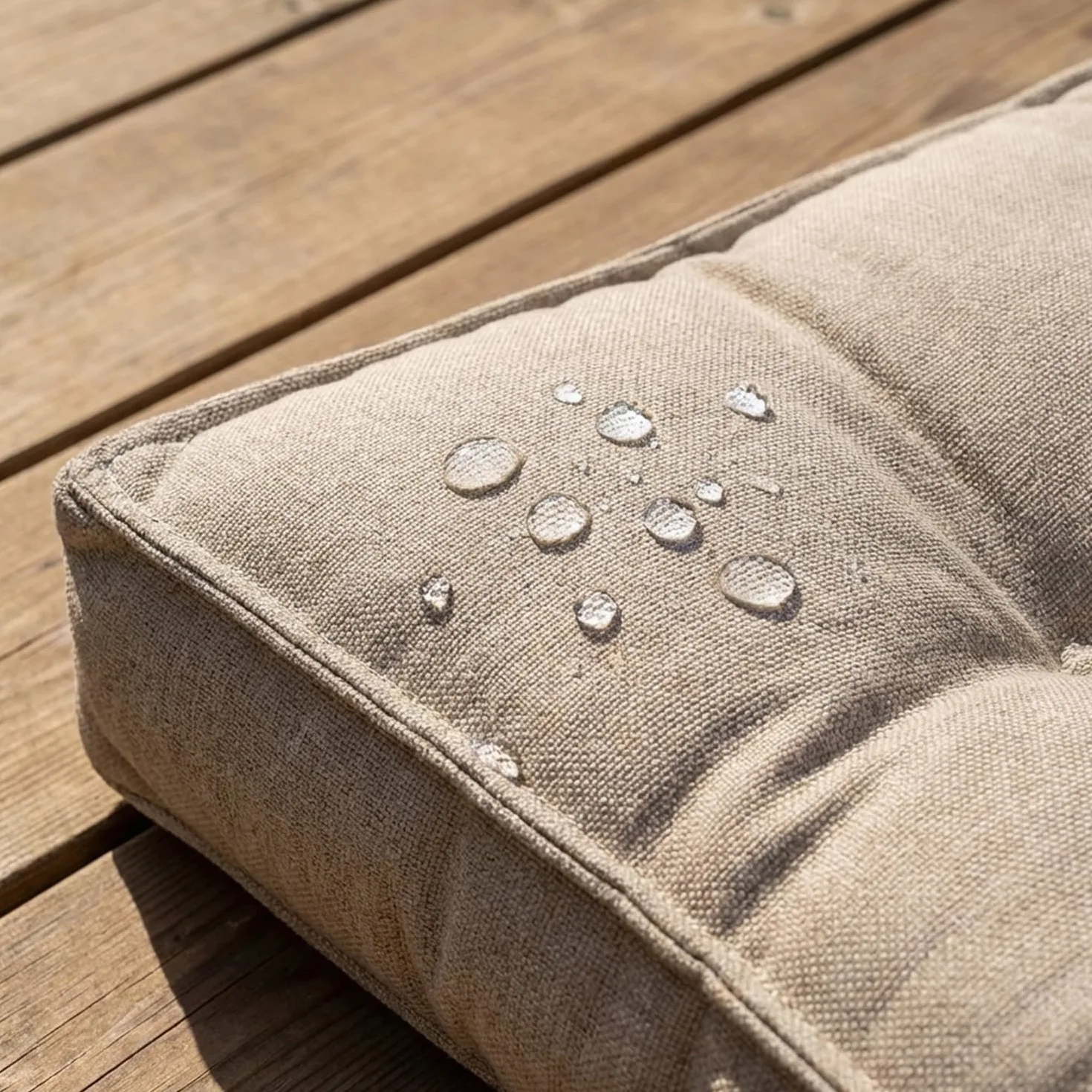 Cojín para Silla de Exterior 55x40 cm y Cojines Sillas Terraza 55x55 cm Beige
