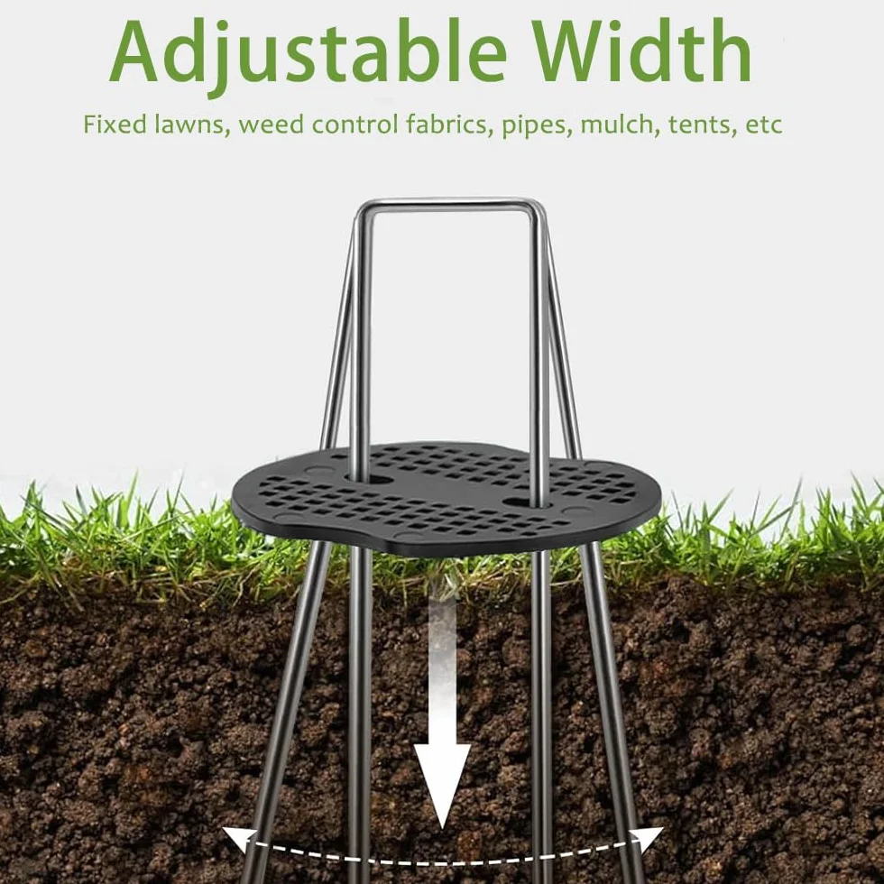 100 Piquetas+100 Arandelas+1recoger Gancho+1 martillo,Clavijas de Jardín en Forma de U,Estacas de Jardín Antirust,Clavos Jardín,Grapas Césped Artificial,Grapas de Jardín para Malla Antihierbas