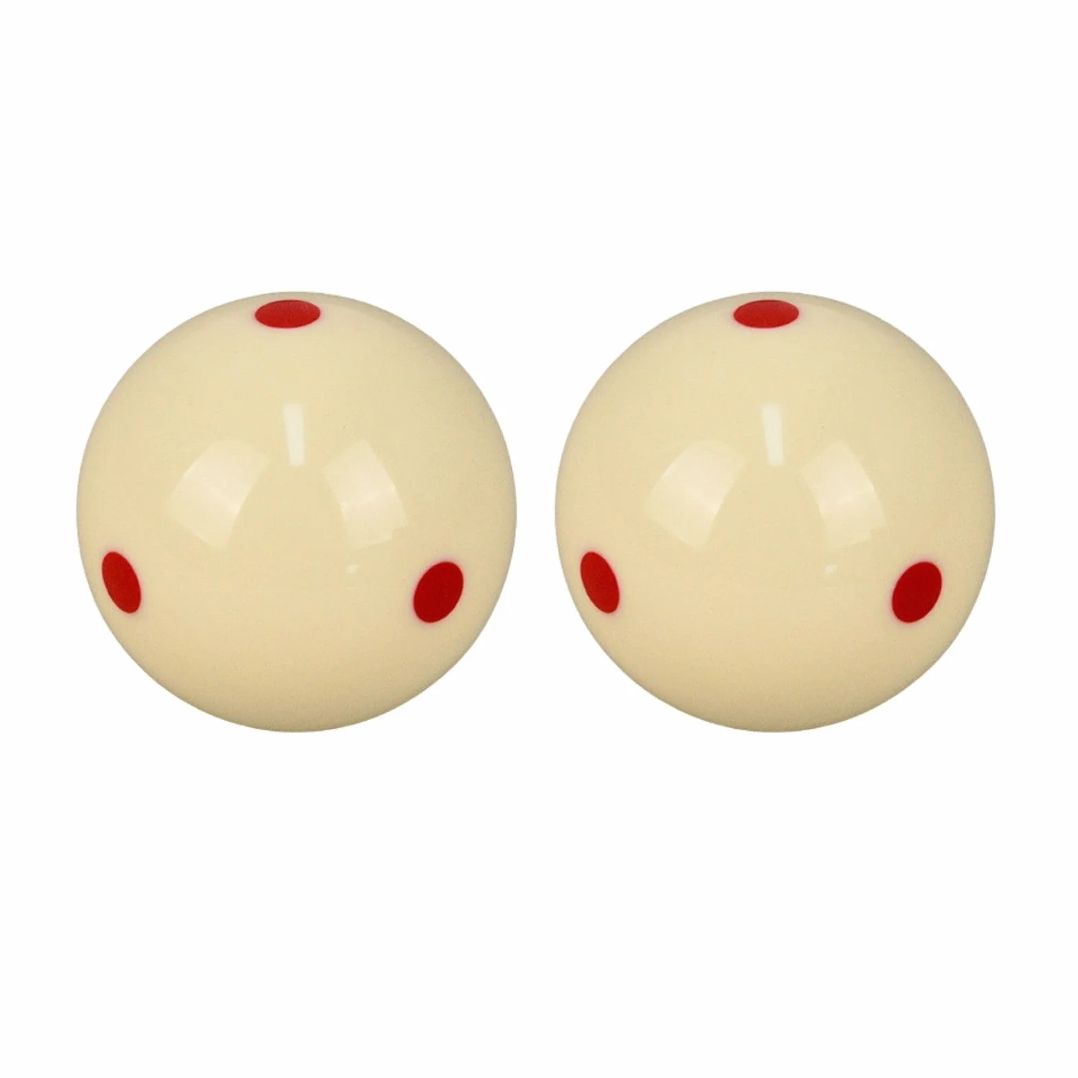 Bolas de Billar Blanca 57,2 mm 2 Piezas Entrenamiento Resina