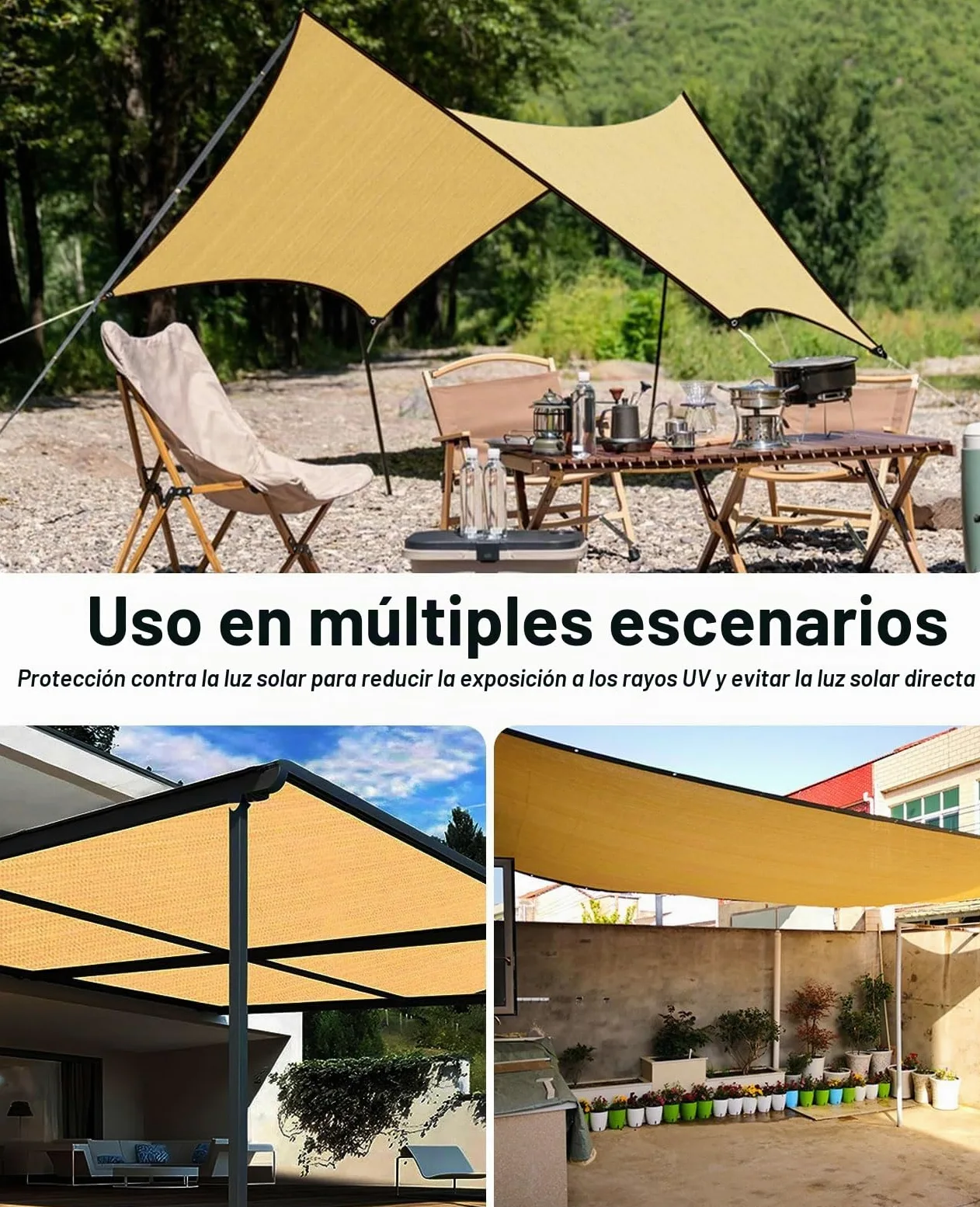 Red de Sombra, Malla Sombra 85% UV Toldo Vela de Sombra, PañO de Sombra Invernaderos Cortavientos para Cubrir con Ojales, para Invernadero/Jardín/Pérgola/Patio Césped