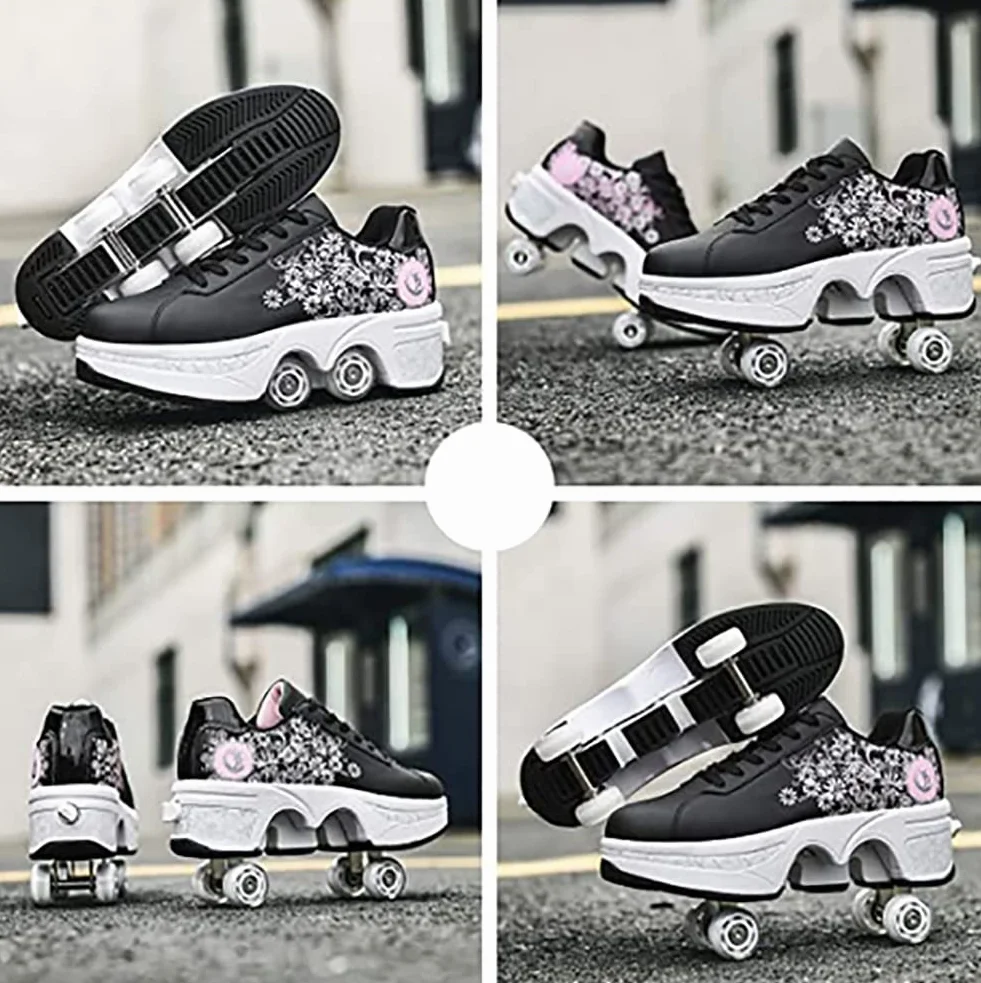 Zapatos con Ruedas para Niños - Patines de Skate, Zapatillas Deportivas