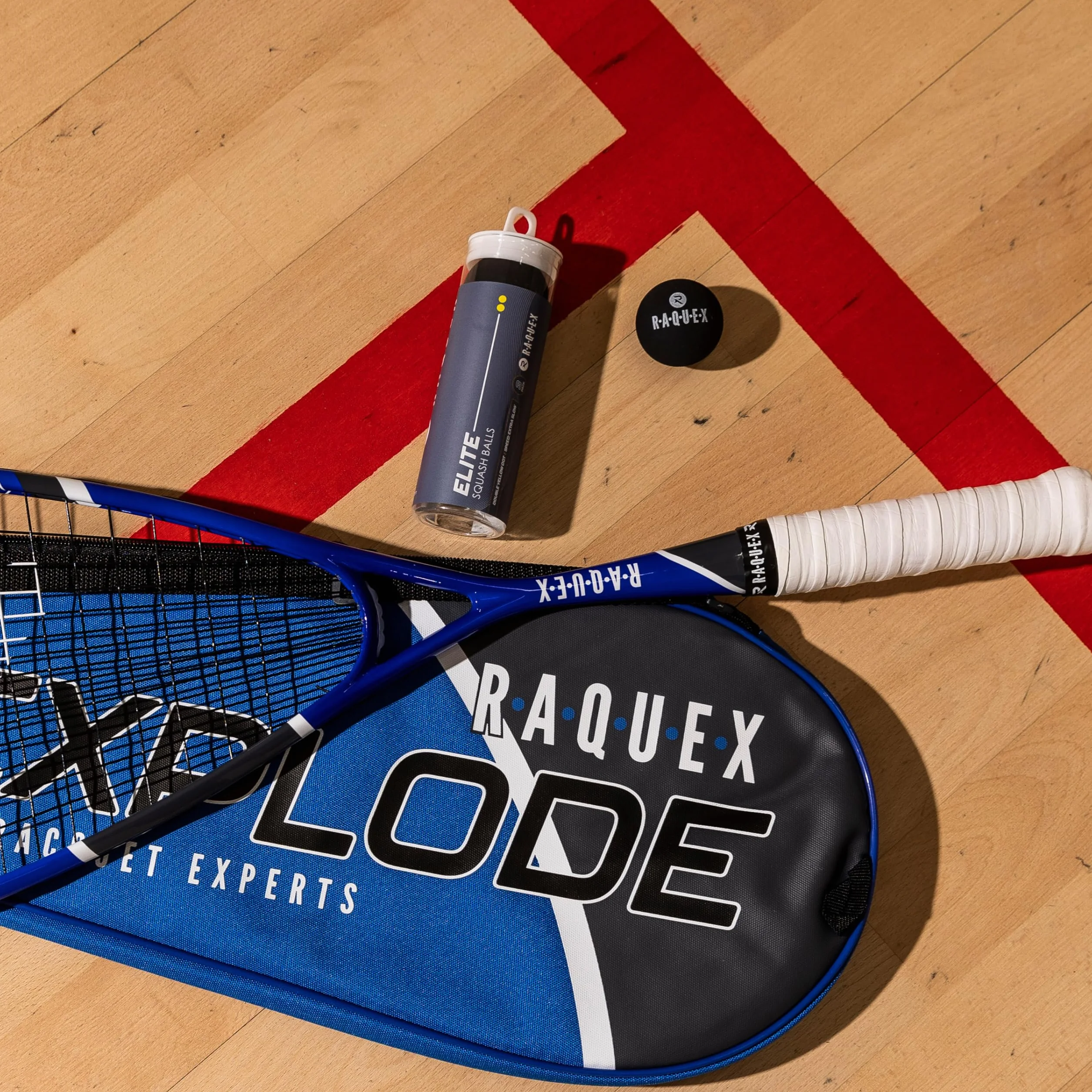 Pelotas de Squash Tubo de 3: 4 Velocidades Punto Amarillo Doble Competición, Amarillo Único Avanzado, Rojo Principiantes, Azul Júniors Aprobada WSF