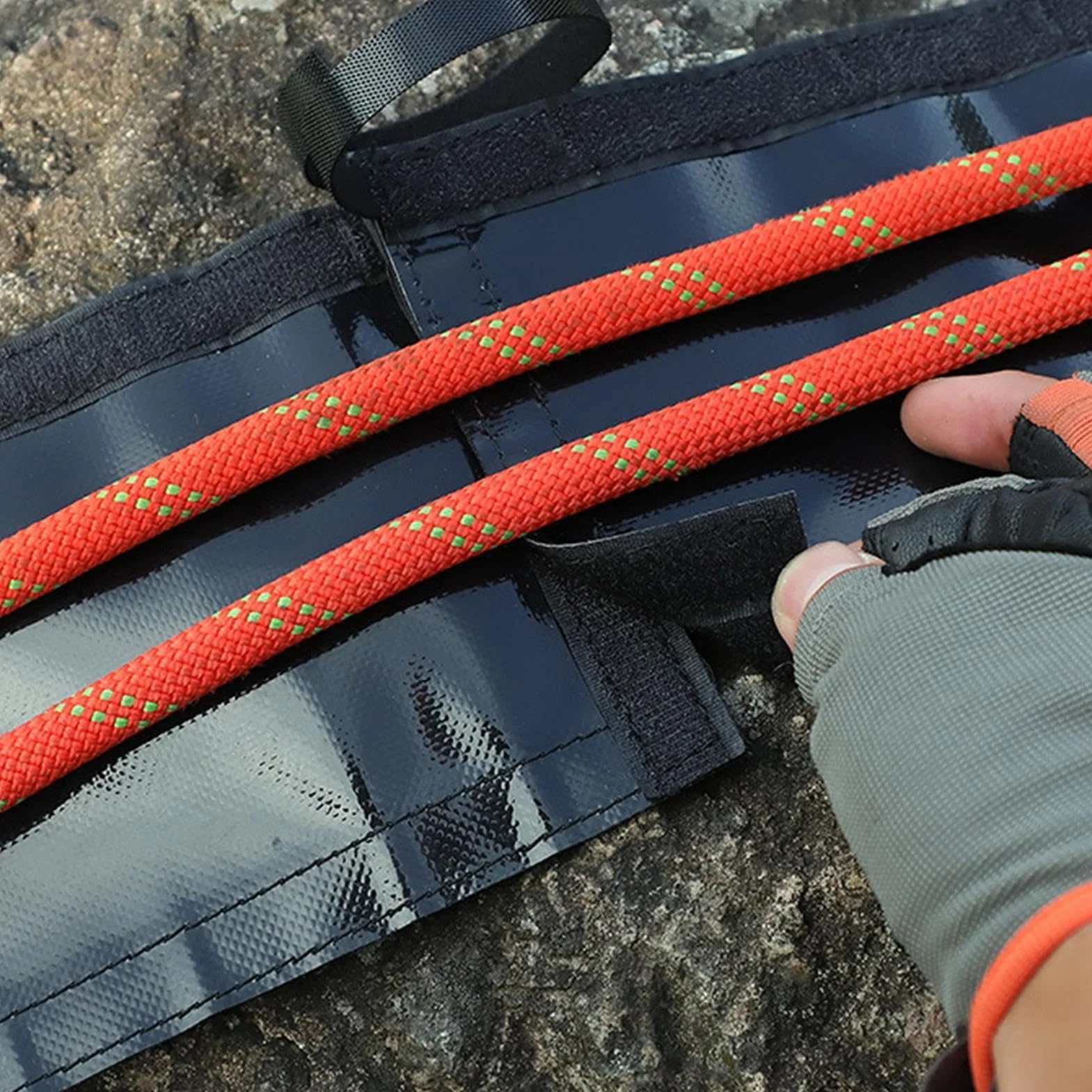 Protector de cuerda de escalada PVC antidesgaste para arborista roca rescate