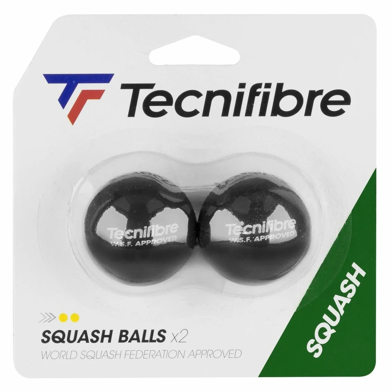 Tecnifibre Squash Balls Pack - Blue/Red/Yellow/Double Yellow Dot