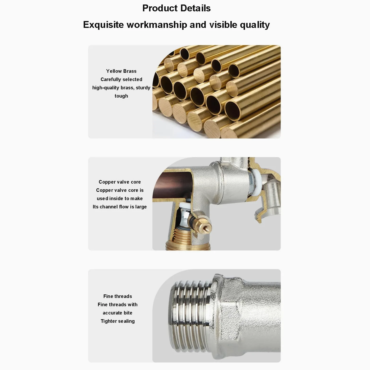 Divisor universal de acero inoxidable para grifo de jardín de 3/4 pulgadas, conector de manguera duradero para exteriores, grifo de doble salida para lavadoras y riego de jardín, fácil instalación