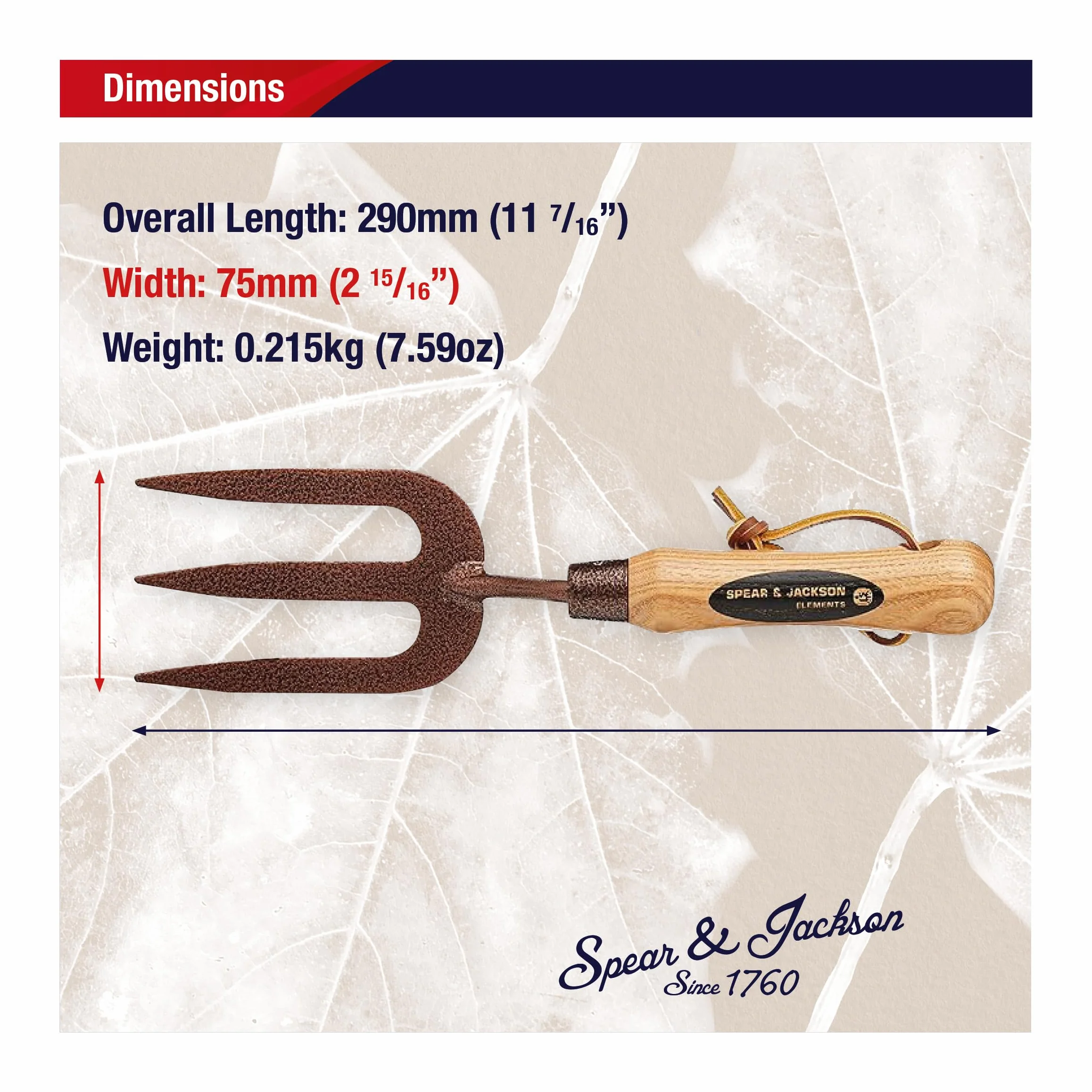 Spear & Jackson 4053NB Tenedor de desyerbar Elements de carbono