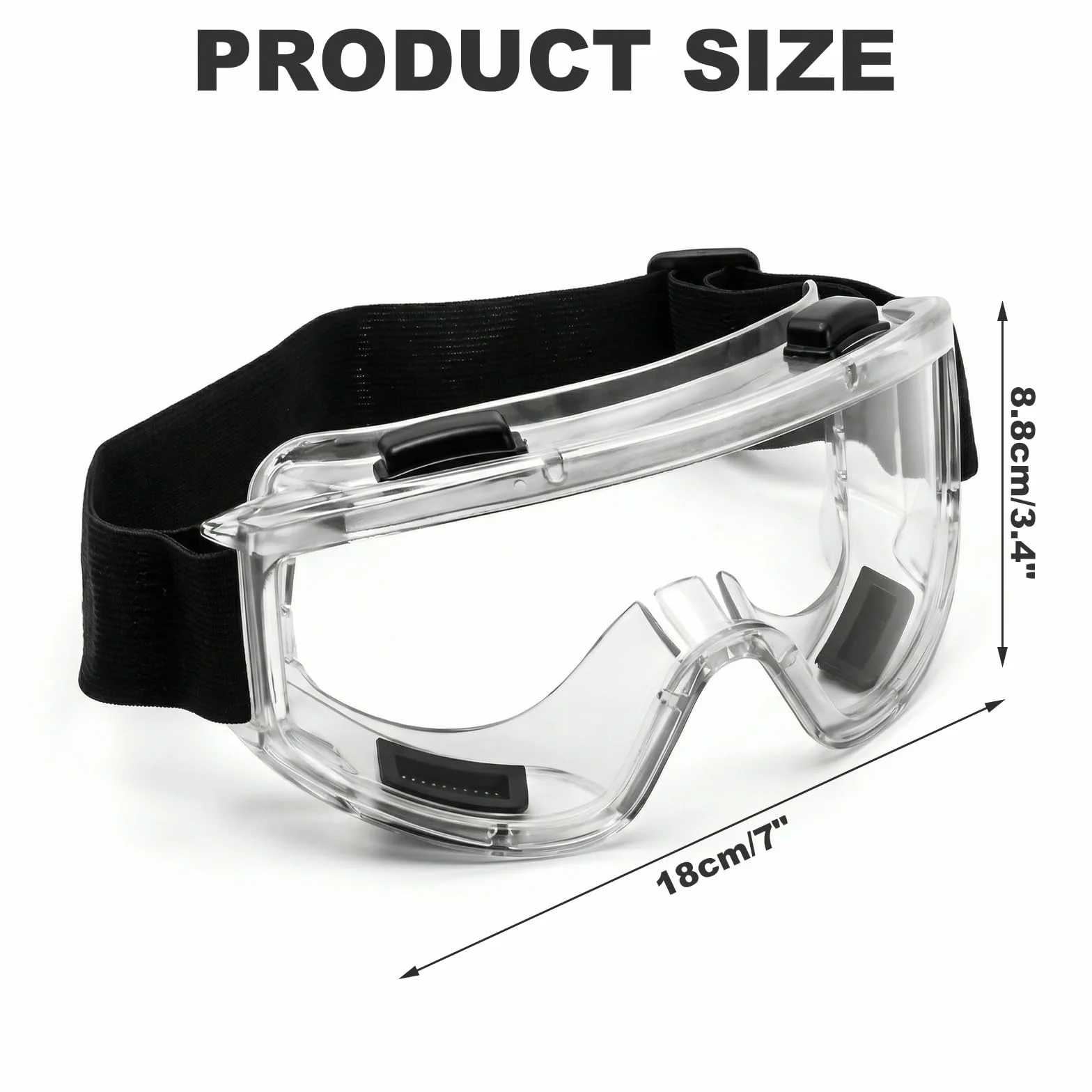 Gafas de Seguridad Ajustables Unisex para Motocross Bicicleta Patinaje Obras Laboratorios