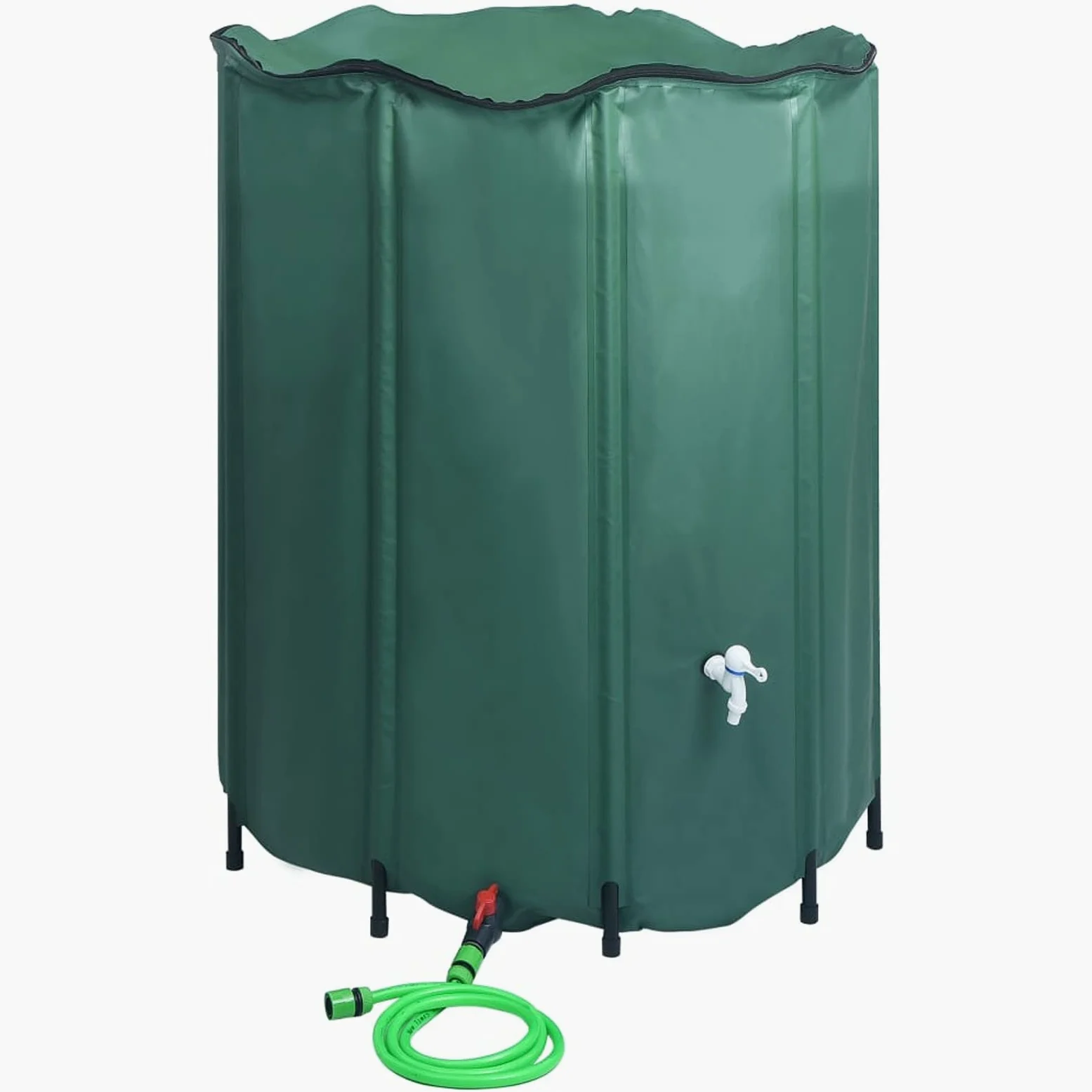 Homgoday Depósito de Agua de Lluvia Plegable con espita 1000 L Tanque Agua Plegable, Bolsa Agua Blanda Capacidad, Resistencia A La SequíA, PrevencióN Incendios, Agua Emergencia