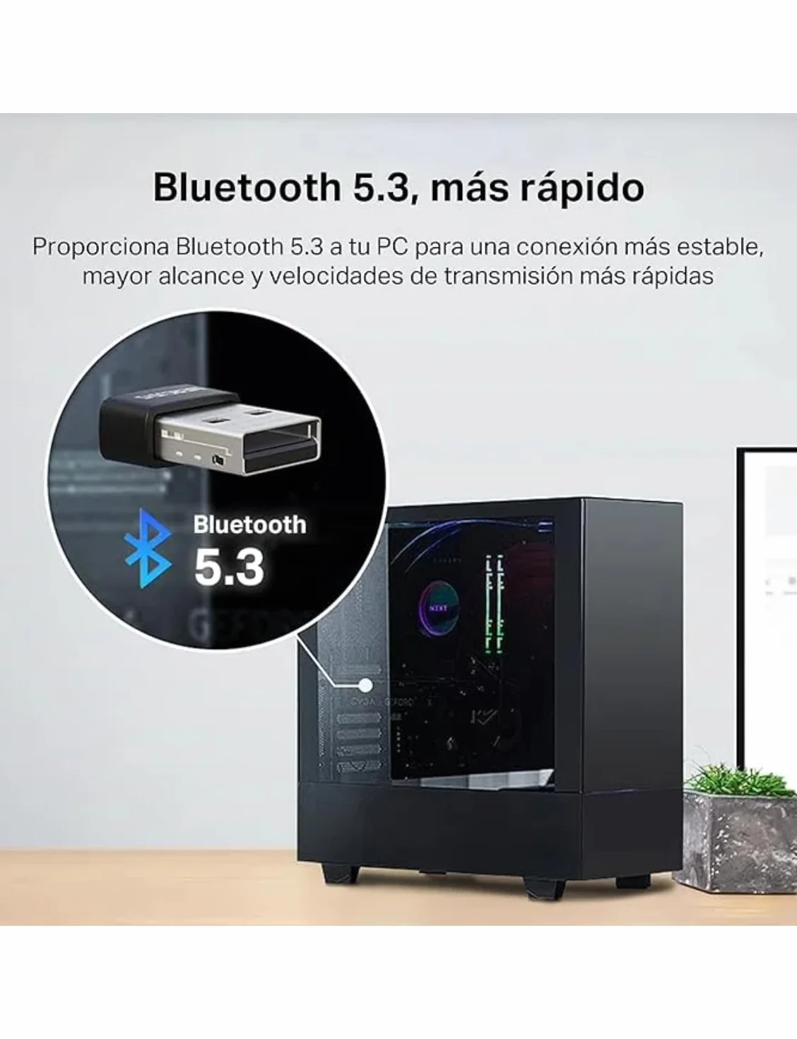 Mercusys MA530 Adaptador USB Bluetooth 5.4 Nano Inalámbrico para PC Portátil