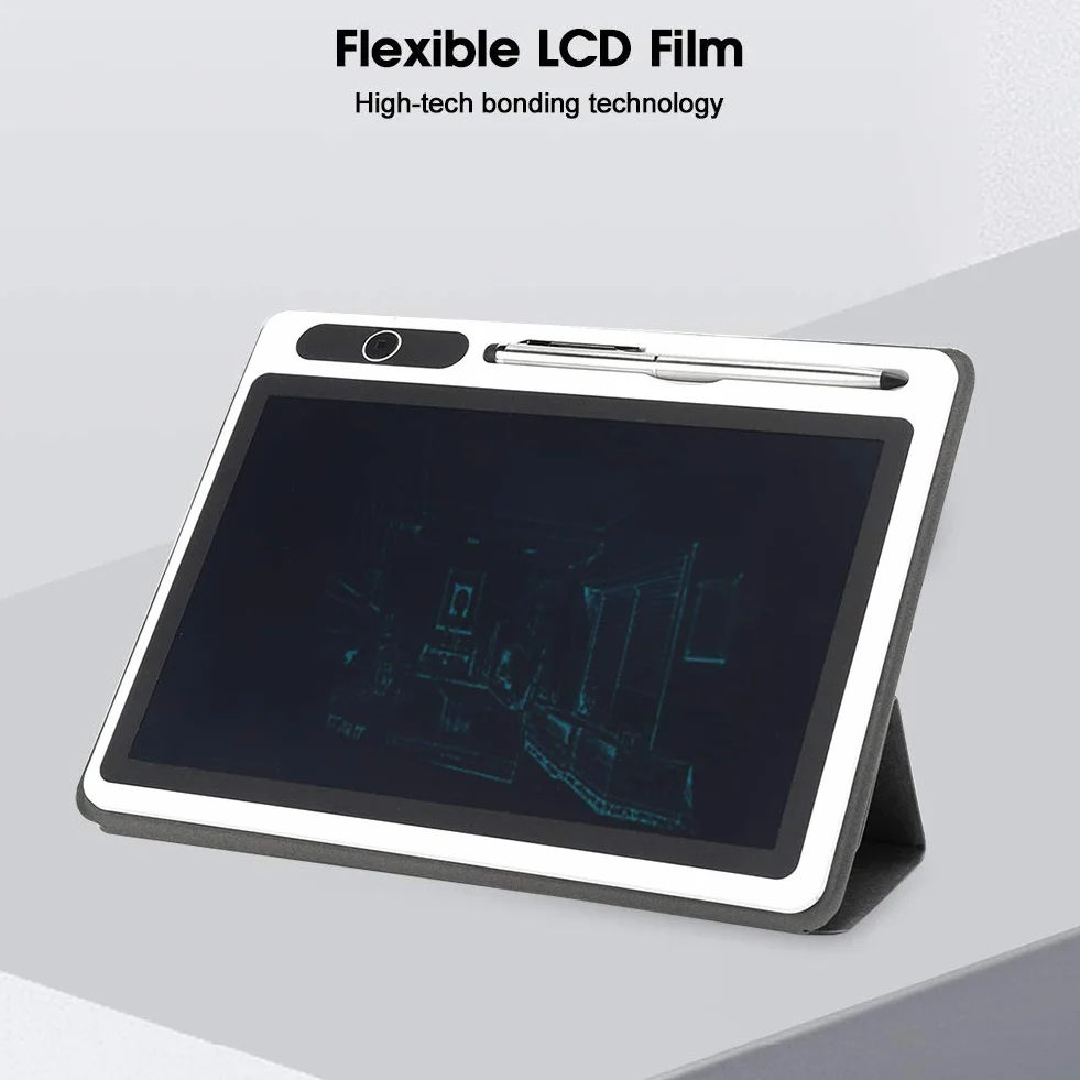 Tableta de escritura LCD 10 pulgadas Bloc de notas electrónico Tablero de dibujo Rosa roja