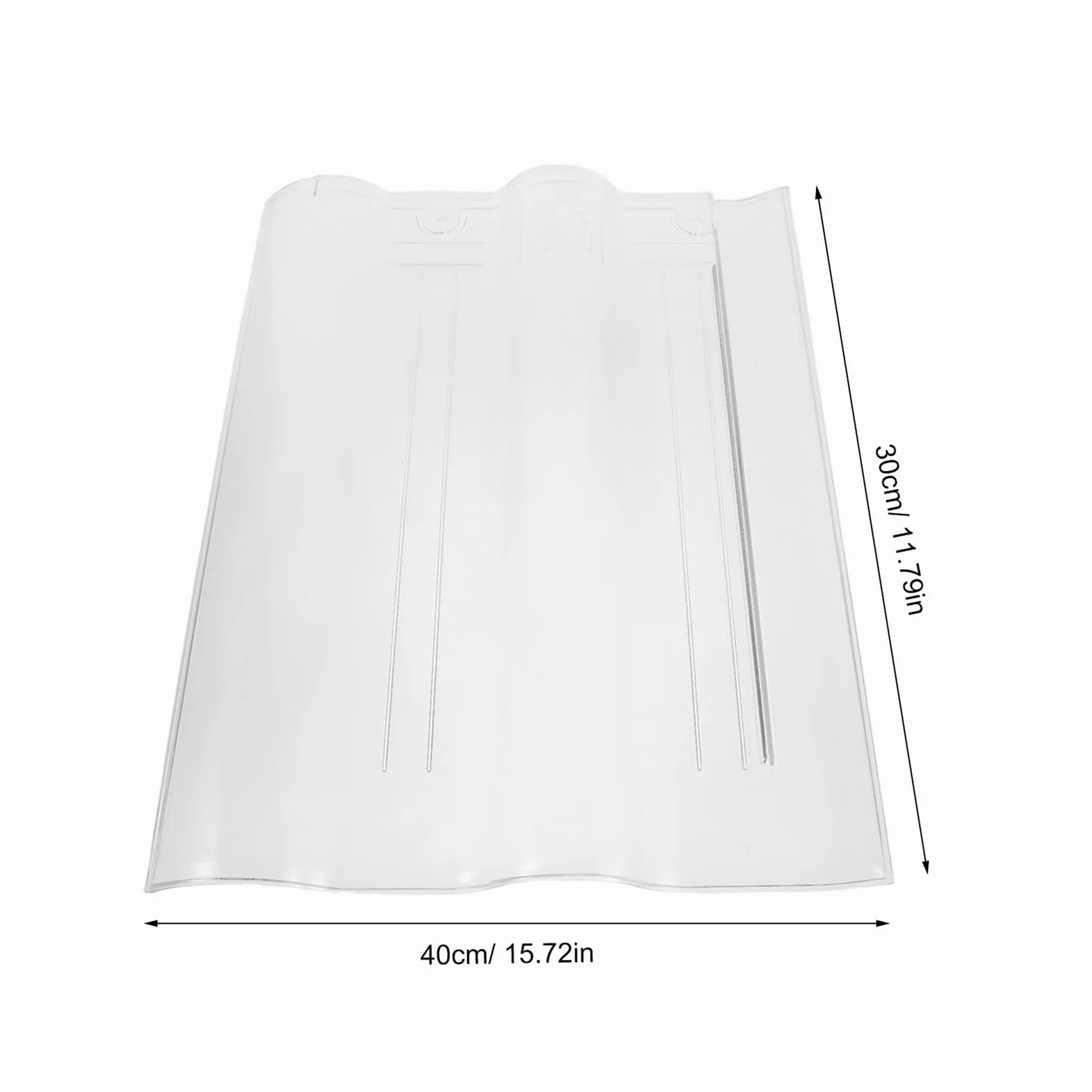 Gatuida Lámina de Techo Corrugada Transparente 300x400mm 4mm Plástico para Invernadero Paneles de Techo de Patio Protección Solar Luz Natural para Jardinería y Estructuras de Granja