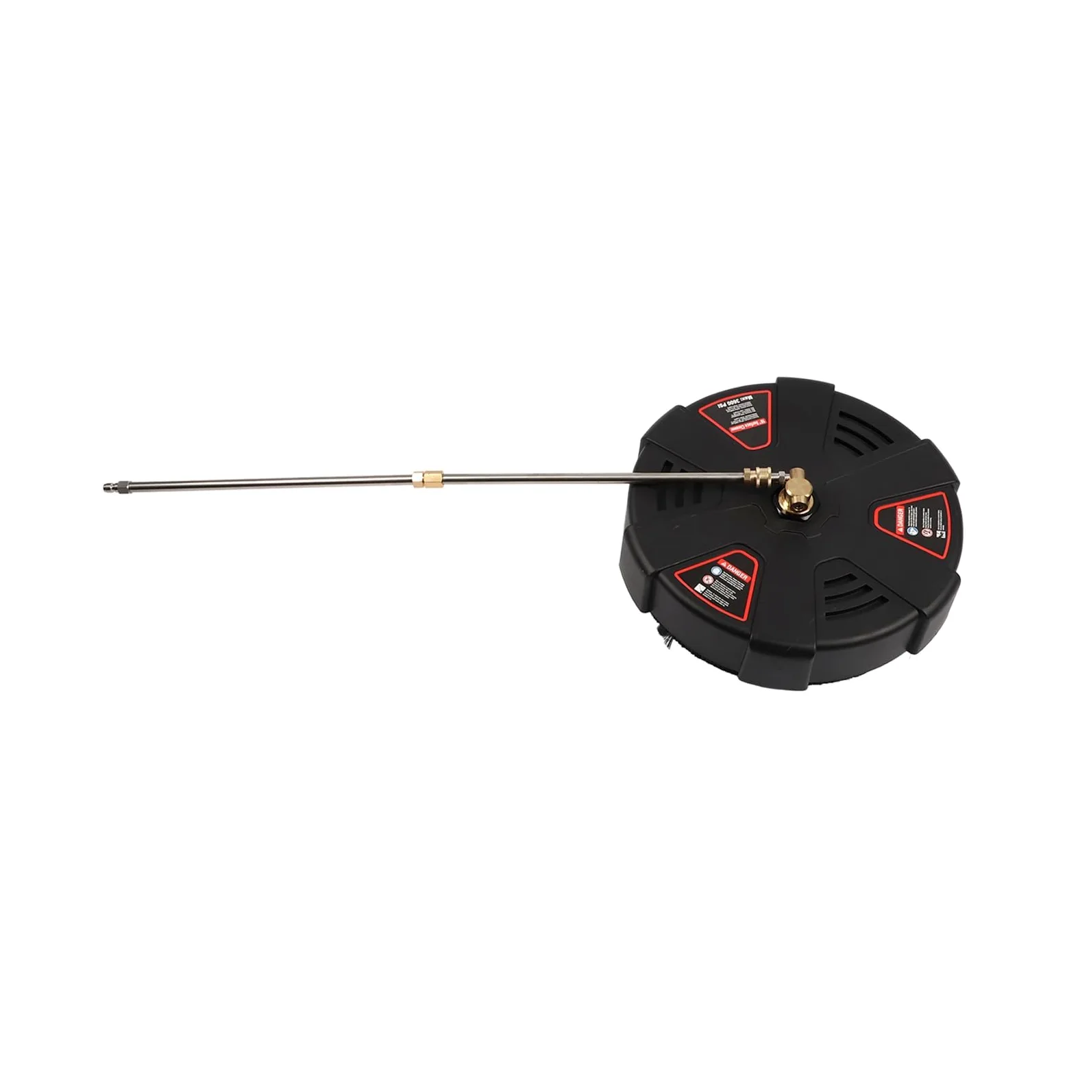 Cocoarm Limpiador de Superficies con Lavadora a Presión de 16 Pulgadas Limpiador de Superficies con Lavadora Eléctrica de Acero Inoxidable 3600 PSI 3 Ruedas Conexión Rápida de 1,4 Pulgadas con 2