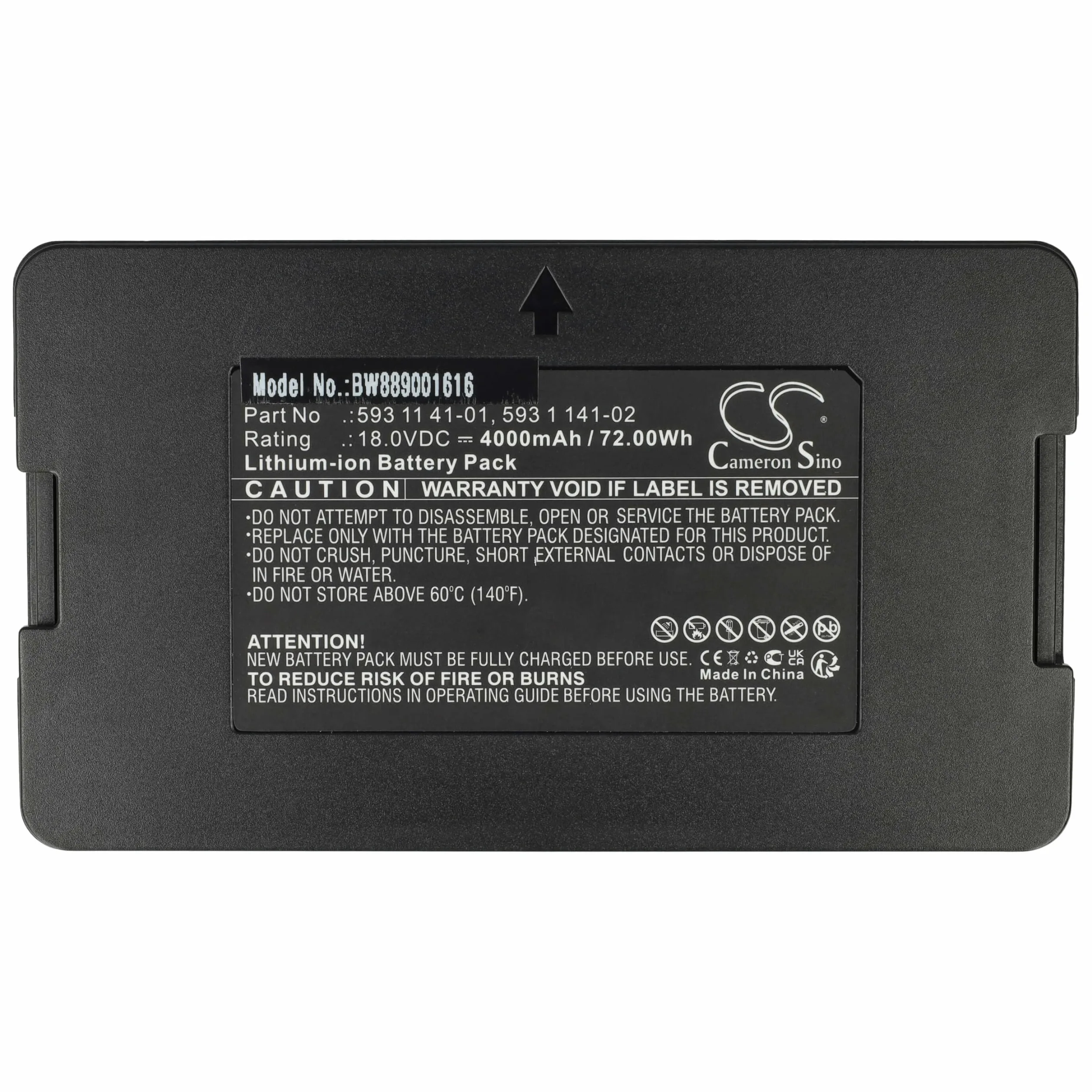 vhbw Batería reemplaza Gardena 593 11 41-01, 593 11 41-02, 593 11 41-03 para Robot cortacésped cortacésped 4000mAh 18V Li-Ion