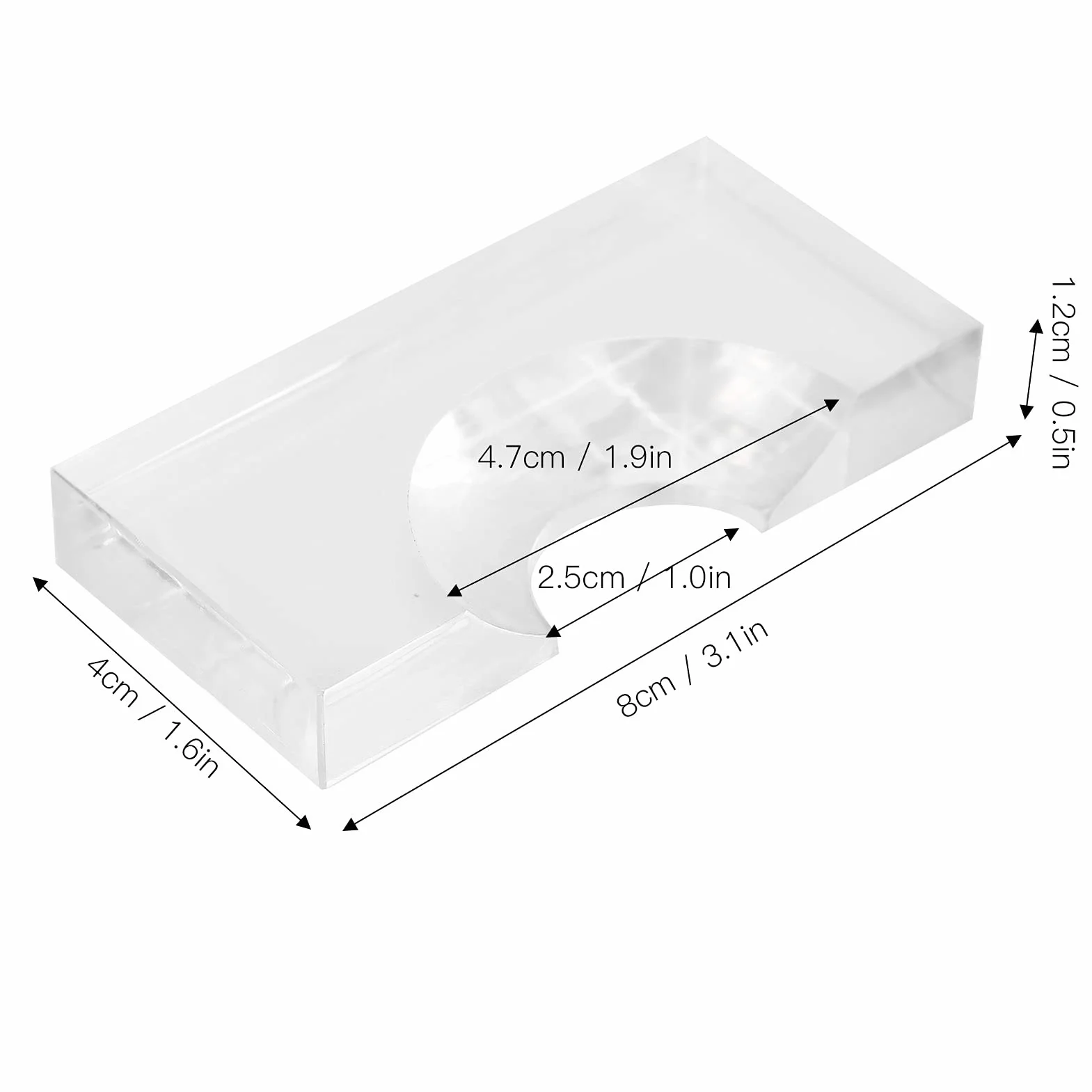 Soporte de bola de billar acrílico transparente profesional para billar americano