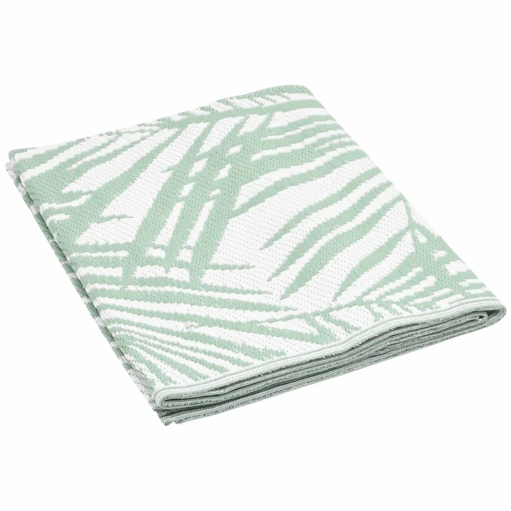 vidaXL Alfombra de Exterior Jardín Patio Terraza Balcón Salón Sala de Estar Piscina Decoración Adorno Alfombrilla Suelo PP Verde 190x290 cm