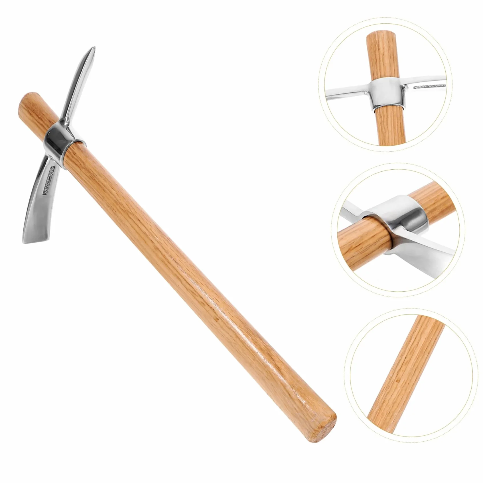 Kisangel Azada para Jardinería al Aire Azada para Cultivo de Hortalizas Herramienta para Jardinería con Mango Resistente