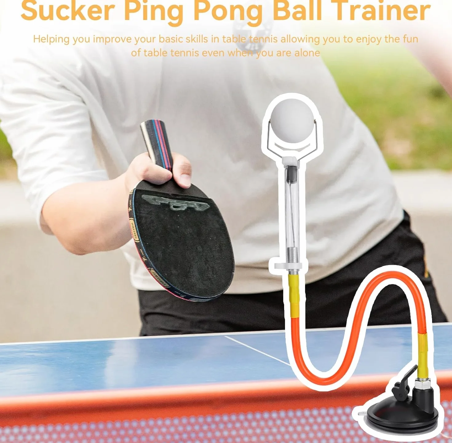 Spin Trainer Fijo Rapid Rebound Ball Clip Machine de Entrenamiento de Tenis de Mesa