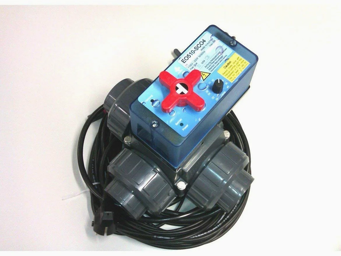 Válvula de bola de 3 vías para piscina, diámetro 50 mm, incluye regulación con servomotor eléctrico 230 V