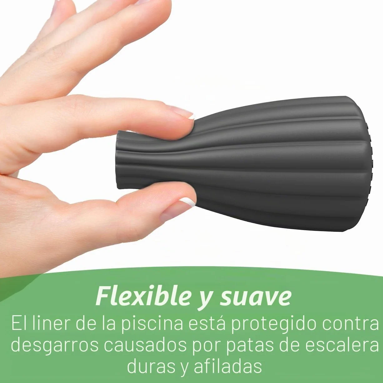 Tapones de protección universales de silicona para pies de piscina, protegen la lámina de daños, accesorios, piscina, escalera de piscina, amortiguador de goma