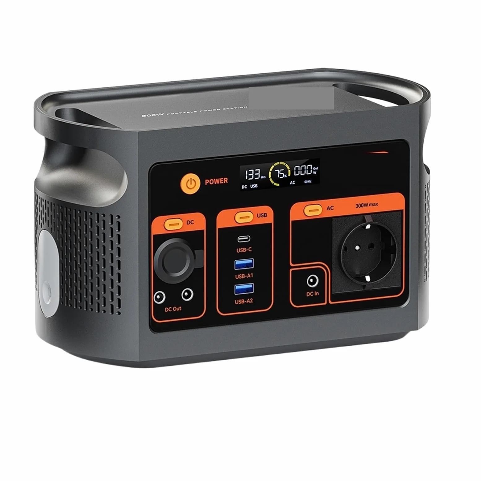 Central Eléctrica Portátil E103 De 300 W, Batería LiFePO4 179,2 WH, Inversor Onda Sinusoidal Pura, Generador Solar Múltiples Salidas Ligero Y PortáTil