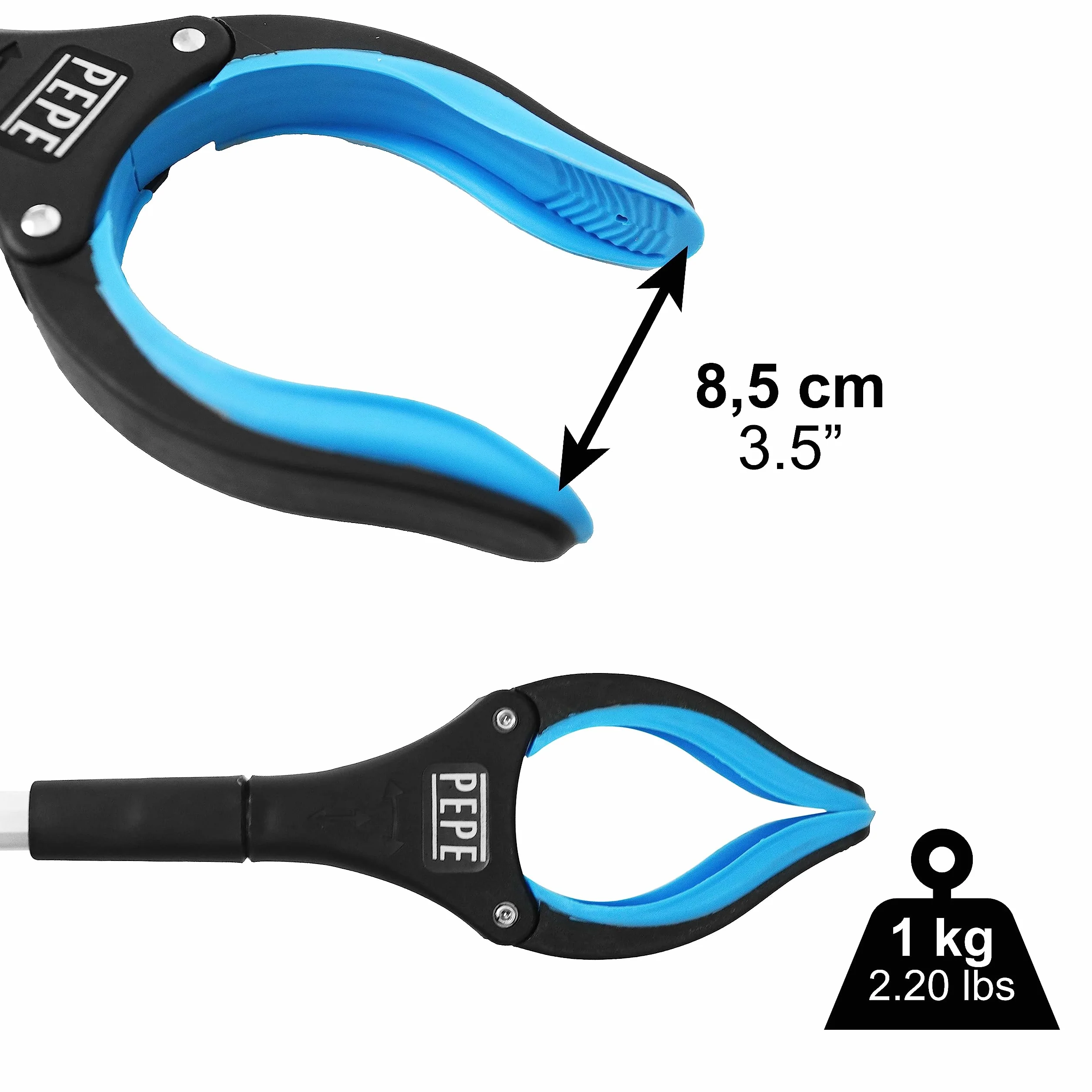 PEPE Mobility Pinza Brazo Recoge Objetos Plegable, Larga para Alcanzar, Pinzas Ergonomicas con Imán, Alcanzador de Objeto