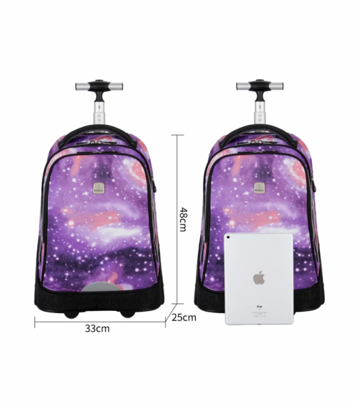STD Mochila Porta Patines Transformable con Ruedas Grandes - Skates Pull & Carry Backpack