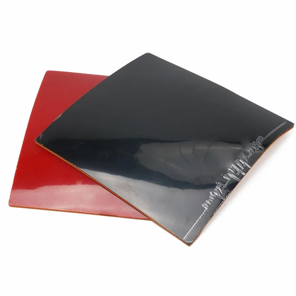 Gomas de tenis de mesa 39° 160g 4 unidades 2 rojas 2 negras para paletas