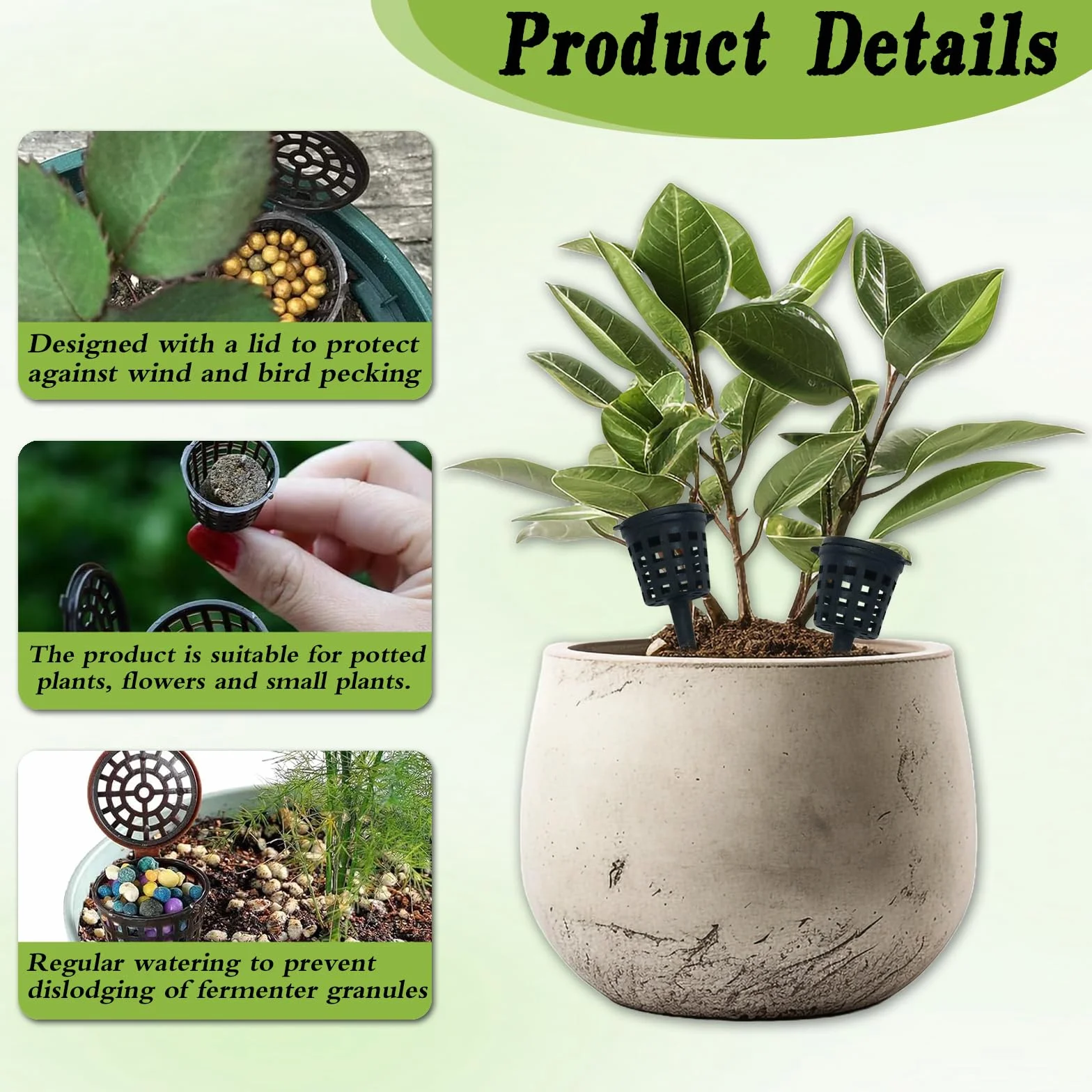 Canasta de Fertilizante para Bonsáis y Orquídeas – Fertilizante de Lenta Liberación para Abono de Plantas, Ideal para Jardineros y Bonsáis