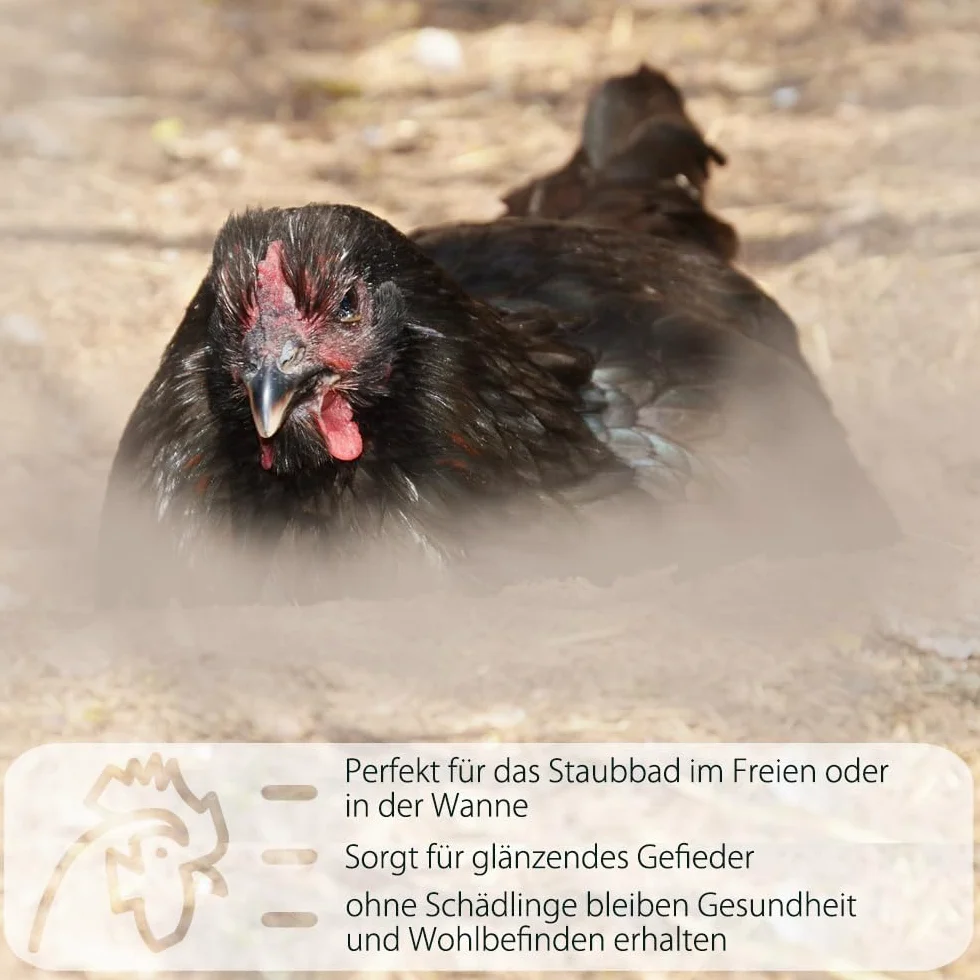 Petigi GeflügelHerz 100% Natural baño de Polvo contra ácaros para Pollos 25 kg