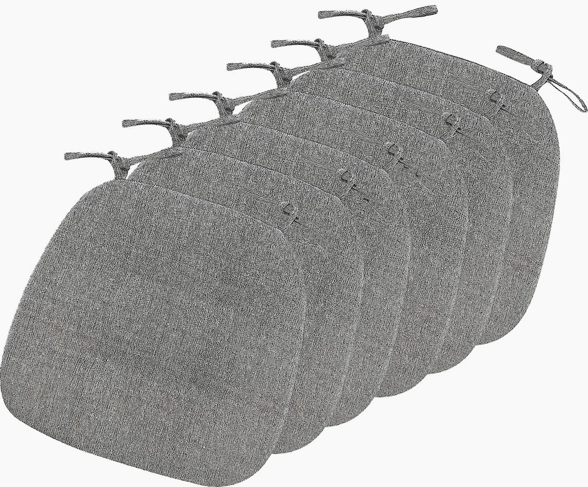 Cojín para Silla de Comedor con Lazos, cojín para Asiento de Cocina con Forma de Herradura, Almohadillas para Silla de Comedor, se Pueden Usar de Doble Cara
