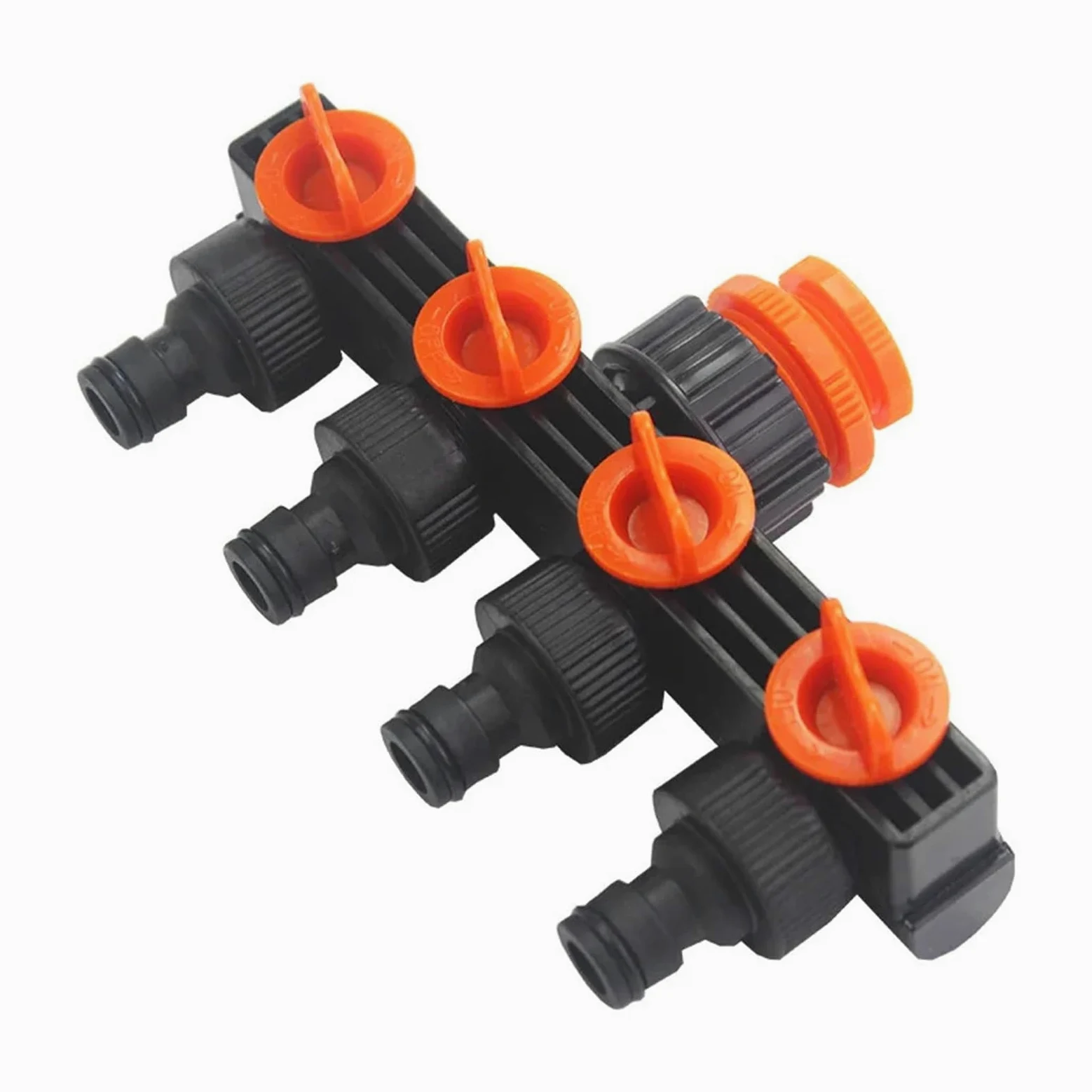 Herramientas de riego for jardín, divisor manguera grifo 4 vías, accesorios colector goteo, juego conectores tubería, adaptador, rosca rápida