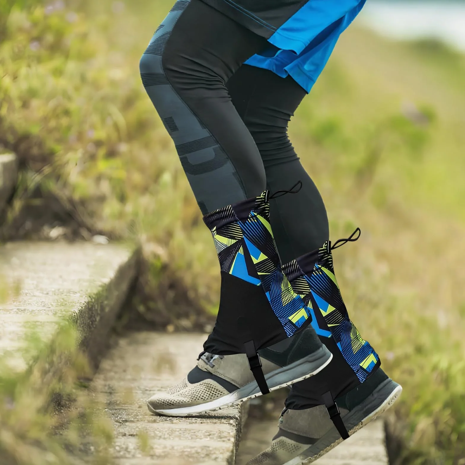 Polainas Senderismo Bajas Trail Running - Protección Zapatos Duradero Ajustable