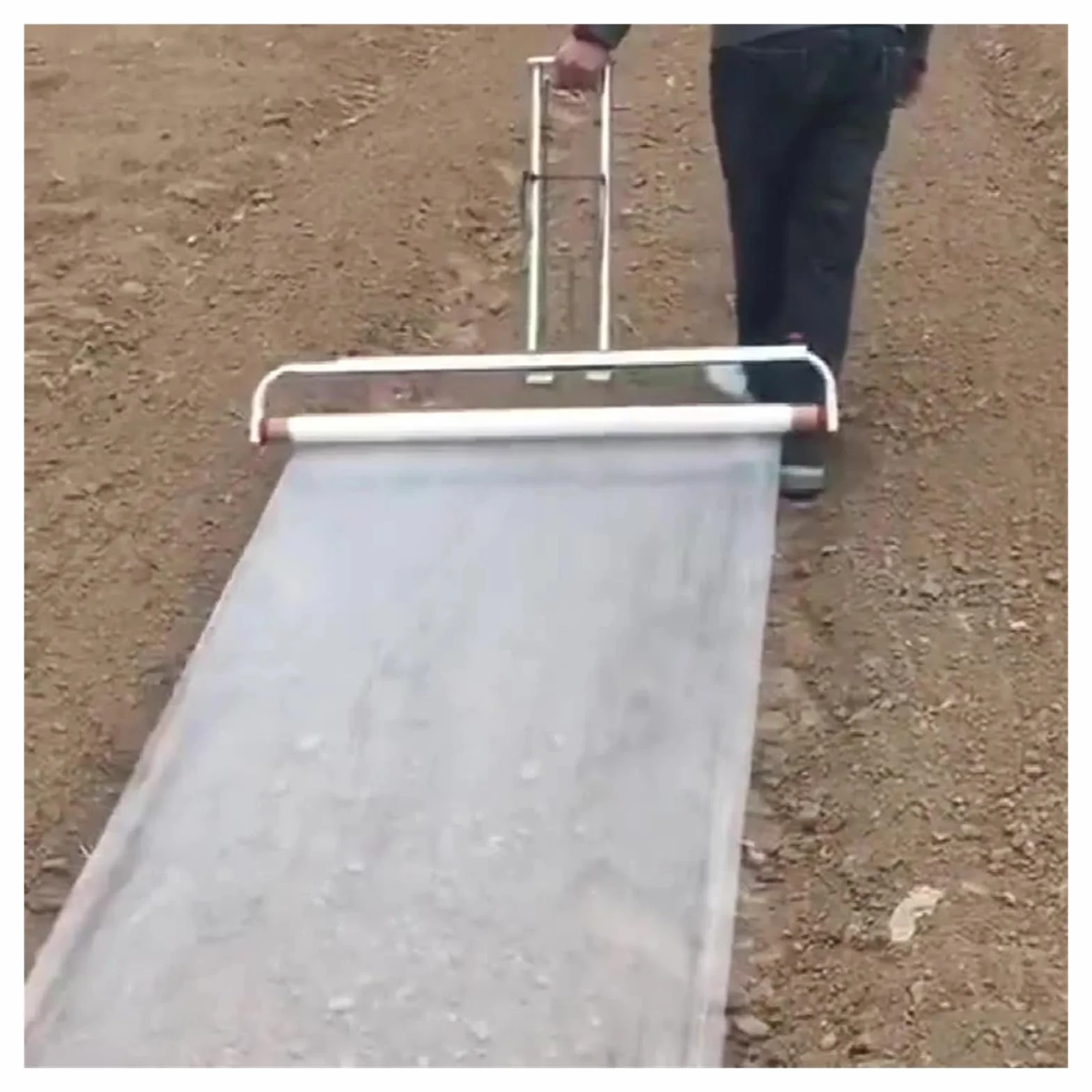 Herramienta manual agrícola de acolchado de vinilo/herramientas de cultivo de jardín con funda de revestimiento de plástico(0.6 to 0.8M)