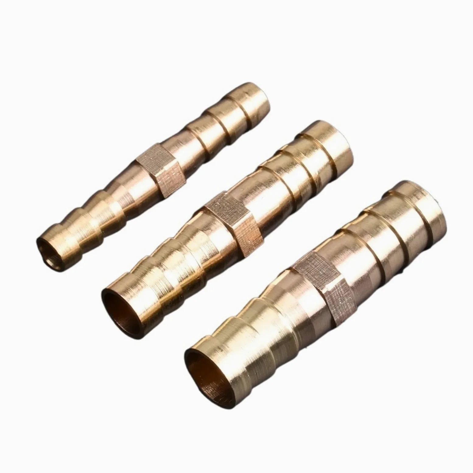 Adaptador Manguera Ducha Manguera Recta de latón, Accesorio tubería con púas Iguales, 3,0mm, 4mm, 5mm, 6mm, 8mm, 10mm, 16mm, 19mm, 25mm, Adaptador Conector acoplador Cobre y Gas | 5 Pcs,16-12mm