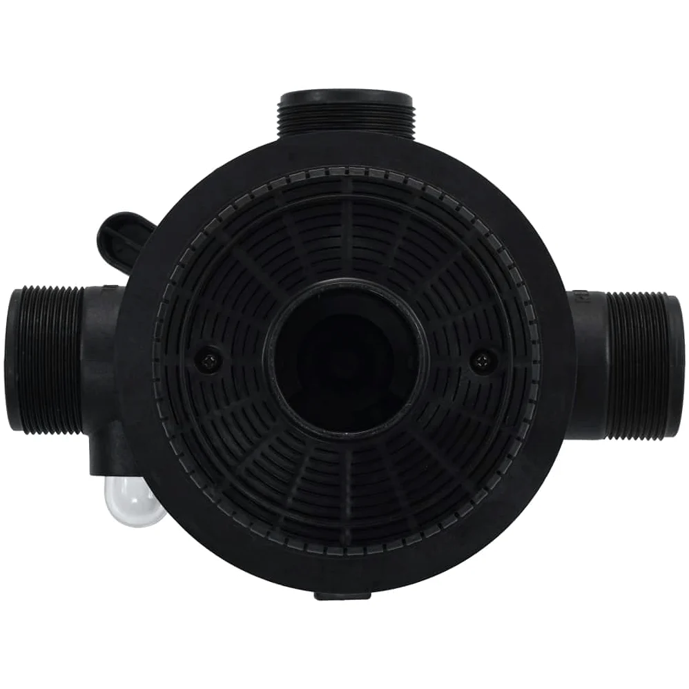 vidaXL Válvula de filtro de arena reutilizable de 1,5 pulgadas ABS 6 Vías con montaje alto válvula piscina 6 funciones
