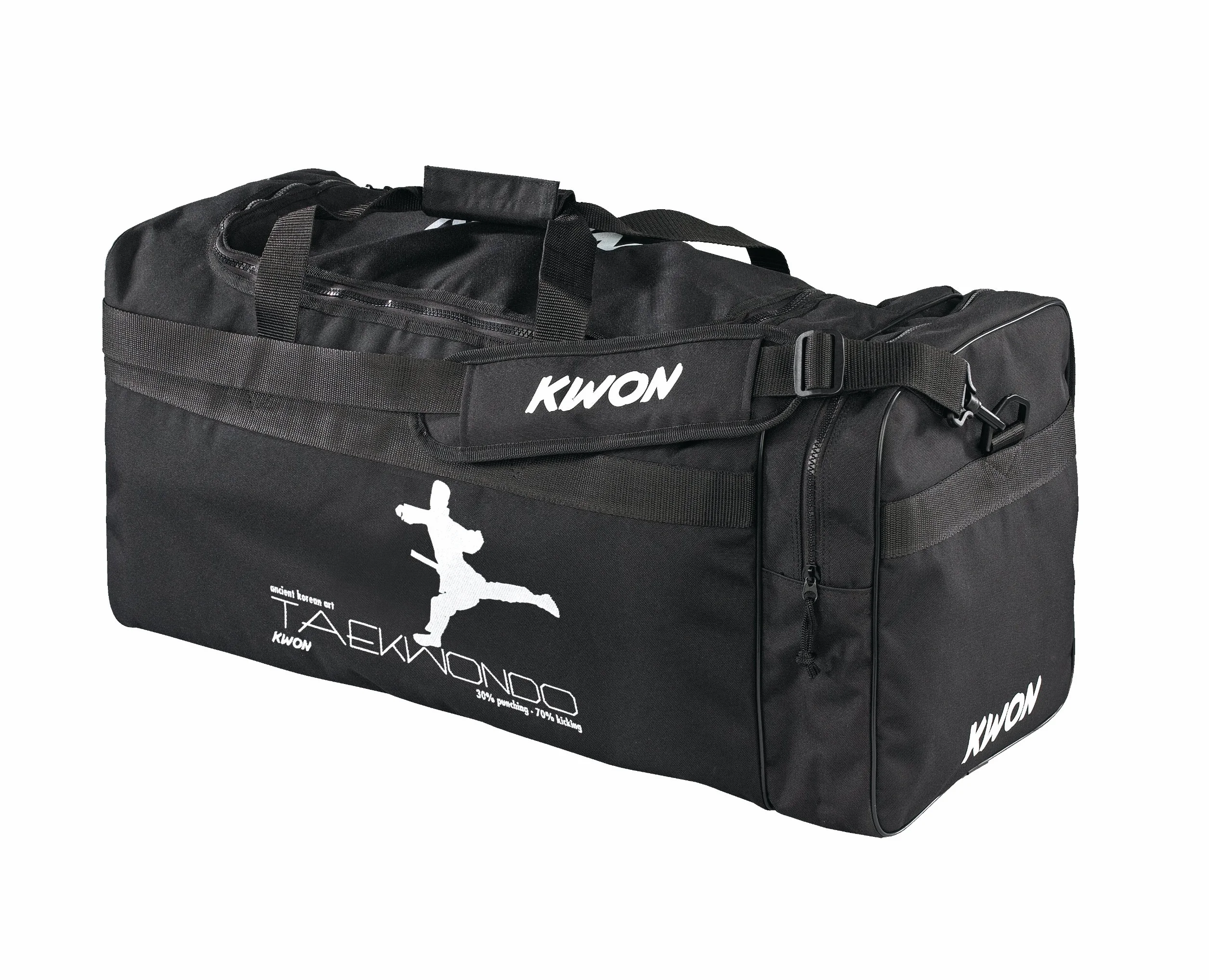 Kwon Taekwondo Bolsa de Deporte 65x32x32cm Negro
