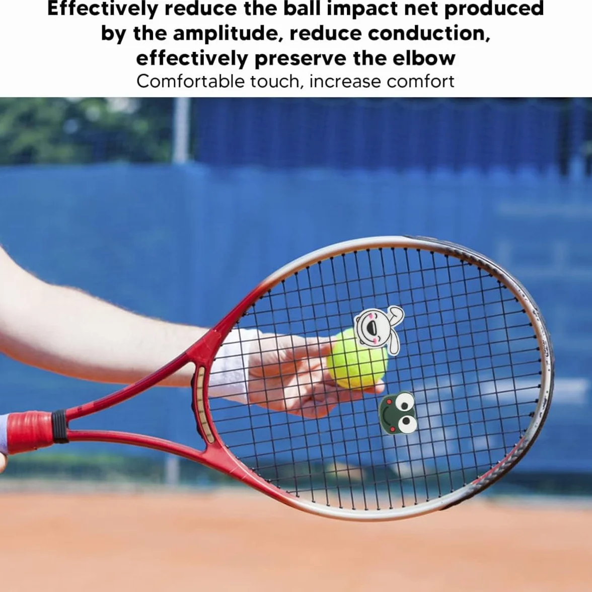10 Piezas Amortiguador de Silicona para Raqueta de Tenis con Estampado Animal
