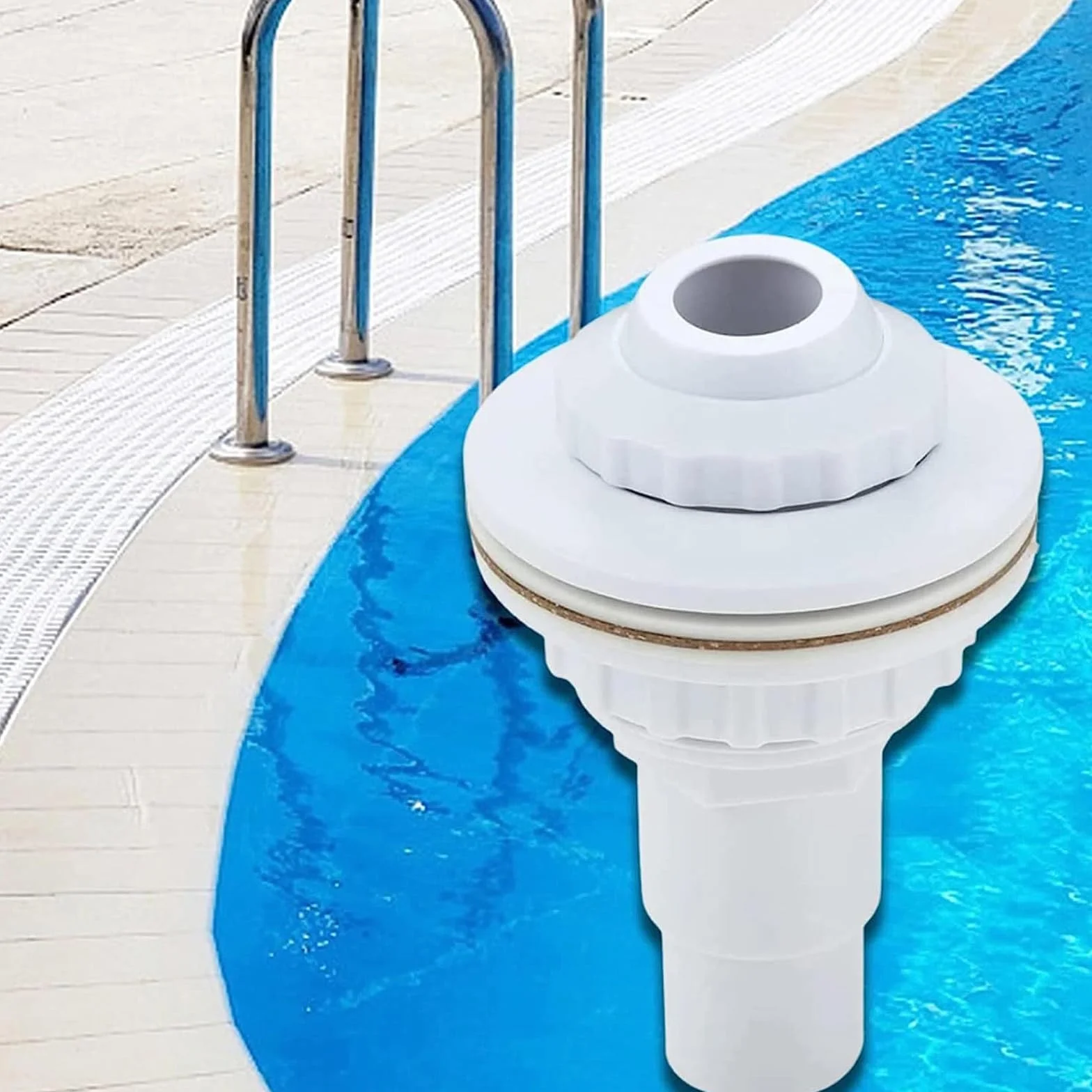 Boquilla de Entrada y Retorno para Piscinas Desmontables de Pared de Acero