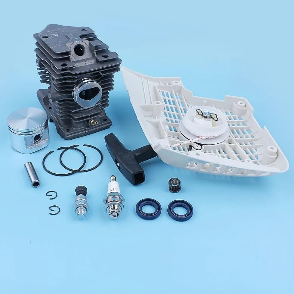 Kit de cojinete de sello de aceite de arranque de retroceso de pistón de cilindro de 46mm, for piezas de repuesto de motosierra STIHL, MS270 MS280 MS280C Kit de sello de aceite para motosierra