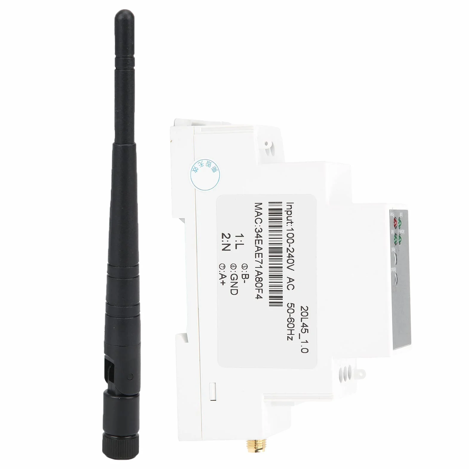 Servidor Serie WiFi RS485 Módulo Ethernet Montaje en Riel 100-240VAC Modbus