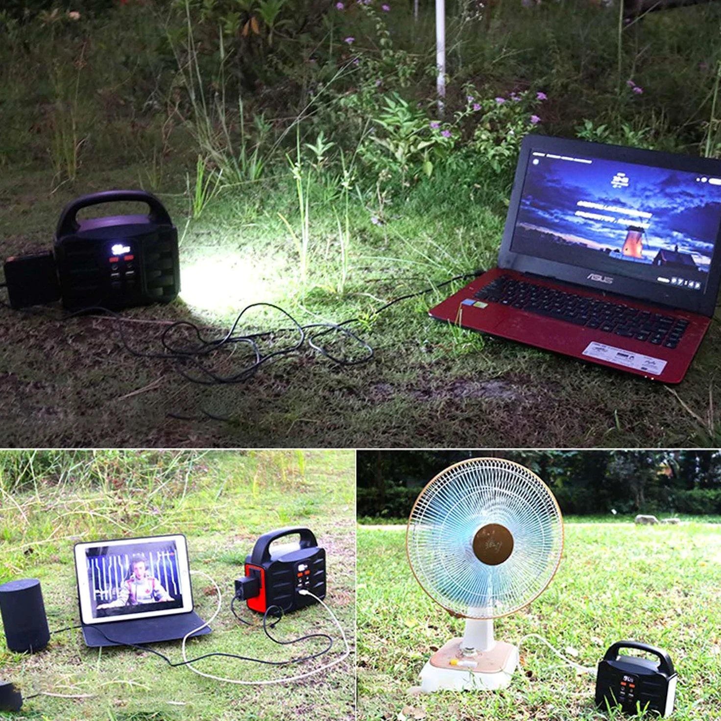 Central Eléctrica Portátil 155WH Generador Solar De 100 Vatios con Salida De Onda Sinusoidal Batería De Emergencia De 42000 Mah para Camping, Viajes Y Apagones