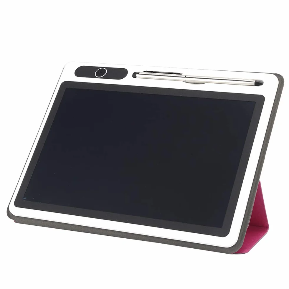 Tableta de escritura LCD 10 pulgadas Bloc de notas electrónico Tablero de dibujo Rosa roja