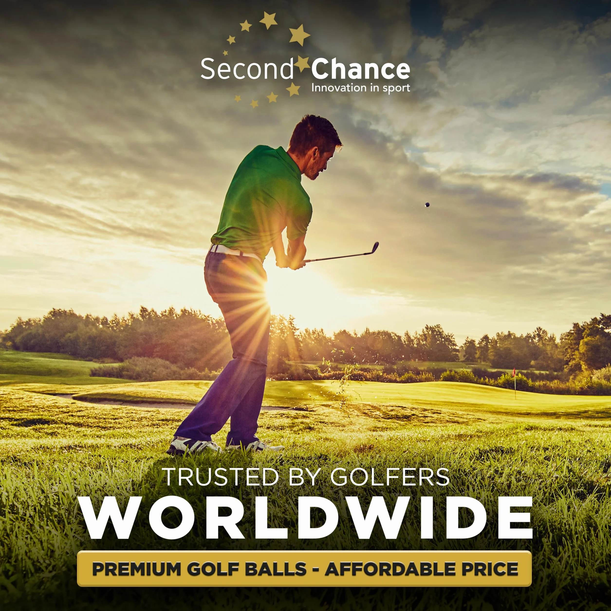 Pelotas de Golf Recicladas Grado A Blancas Second Chance Lakeballs Distancia Mixta