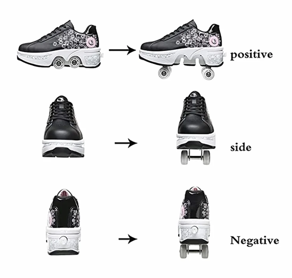 Zapatos con Ruedas para Niños - Patines de Skate, Zapatillas Deportivas