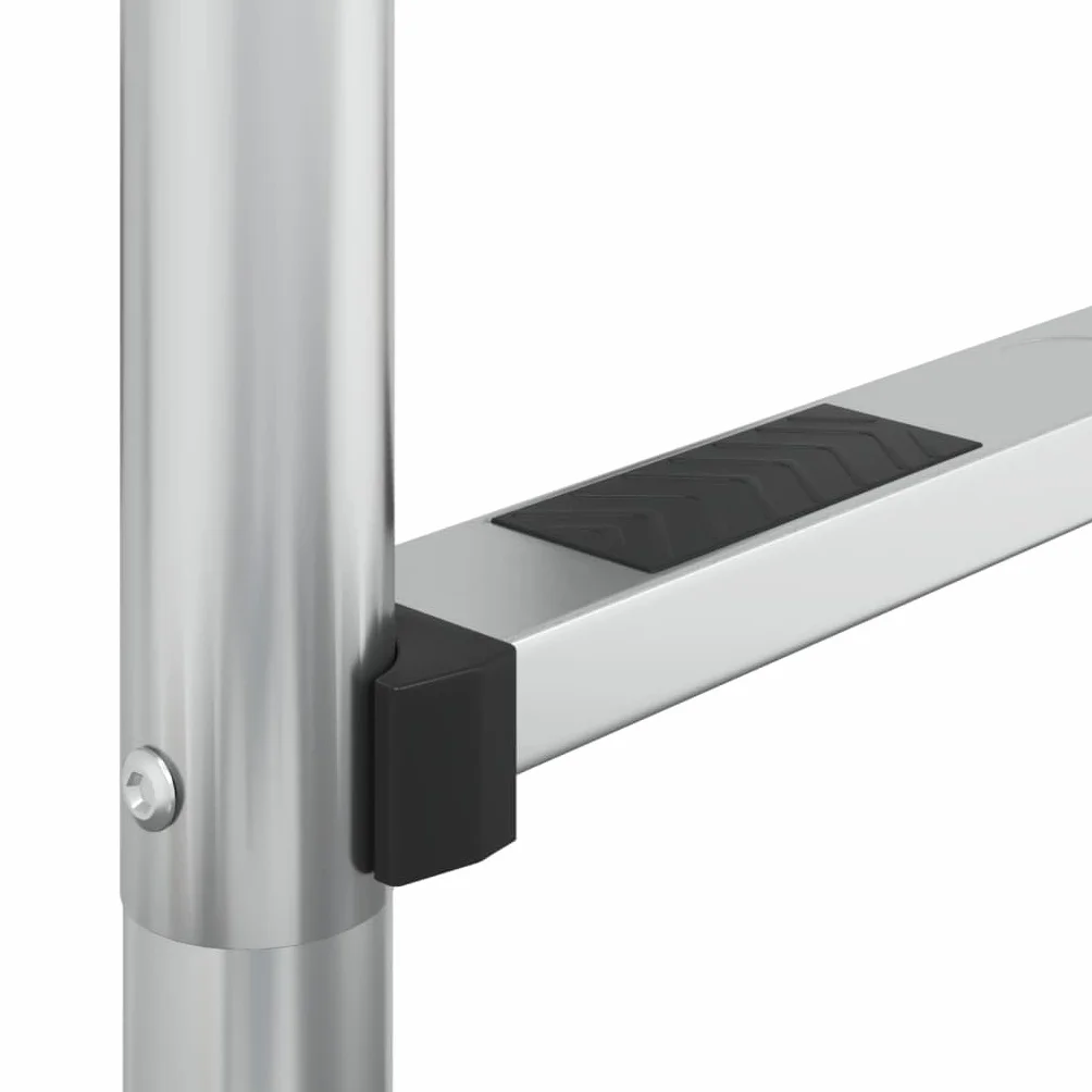 Escalera de piscina de acero inoxidable 304, 54 x 38 x 211 cm, con 5 peldaños antideslizantes, pasamanos y soporte, escalera de piscina para piscinas empotradas, escaleras de piscina como ayuda de