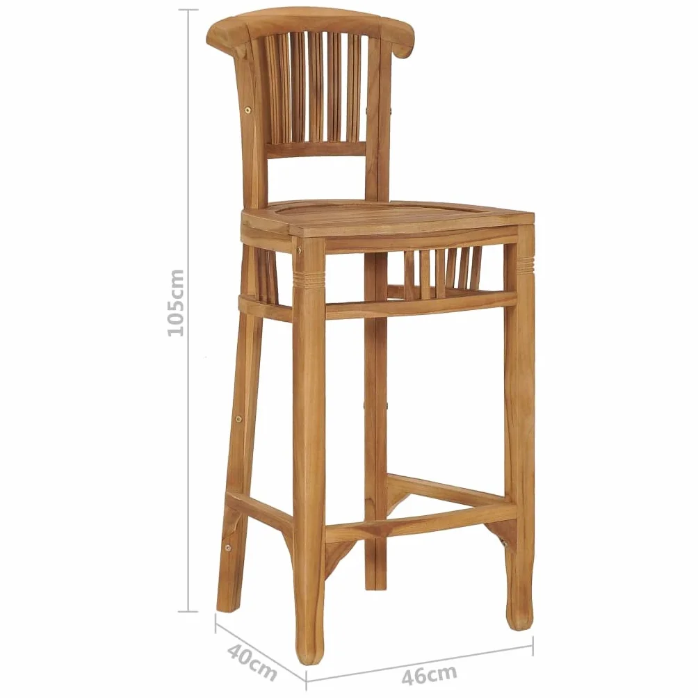 vidaXL Set Mesa y Sillas de Bar de Jardín 3 Piezas Conjunto Casa Exterior Comedor Aire Libre Asientos Sillones