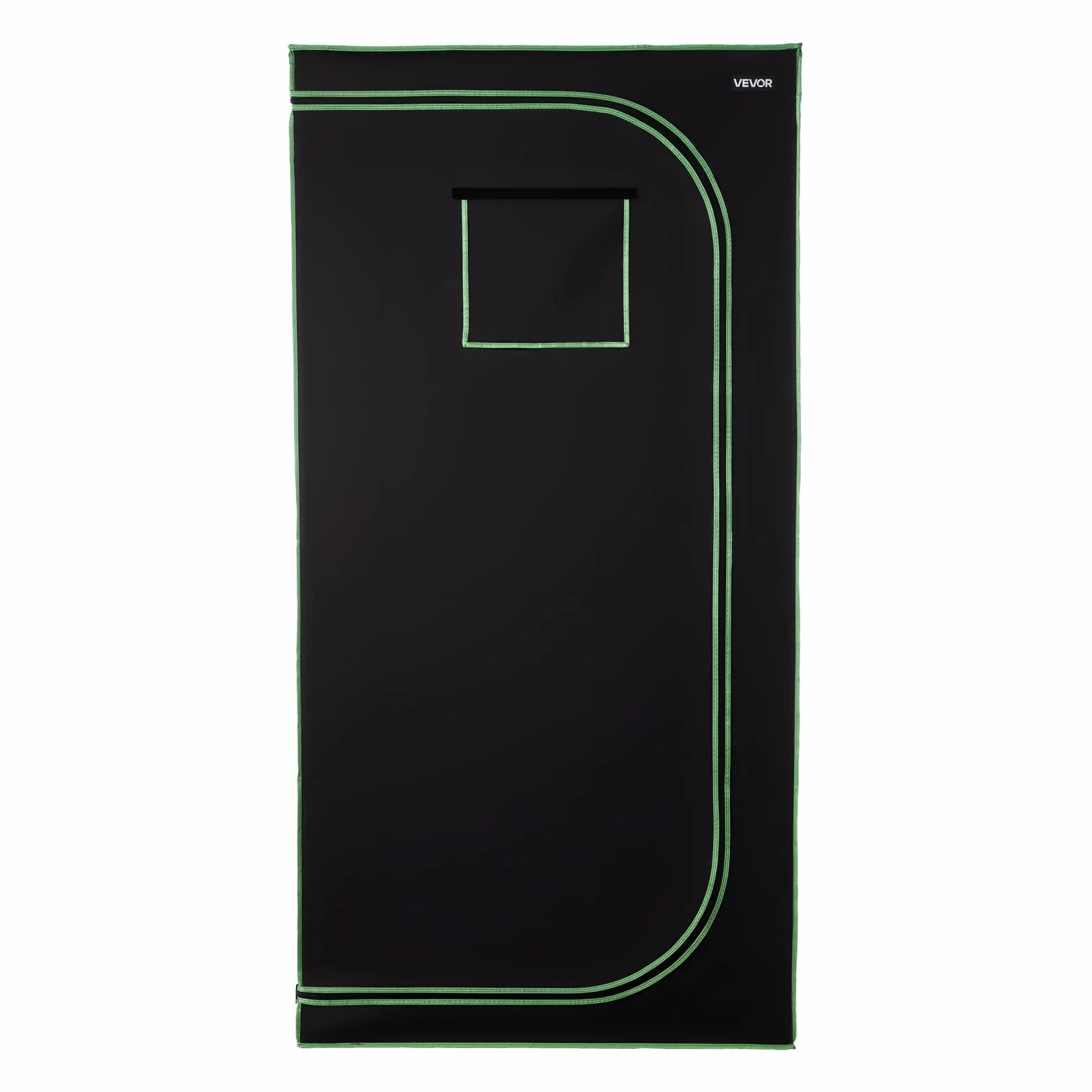 VEVOR Armario de Cultivo Interior 100x100x200 cm, Carpa de Cultivo con Ventana de Observación, Bandeja de Suelo y Cremallera, Mylar 600D de Alta Reflectancia, Tienda para Plantas, Flores, Verduras
